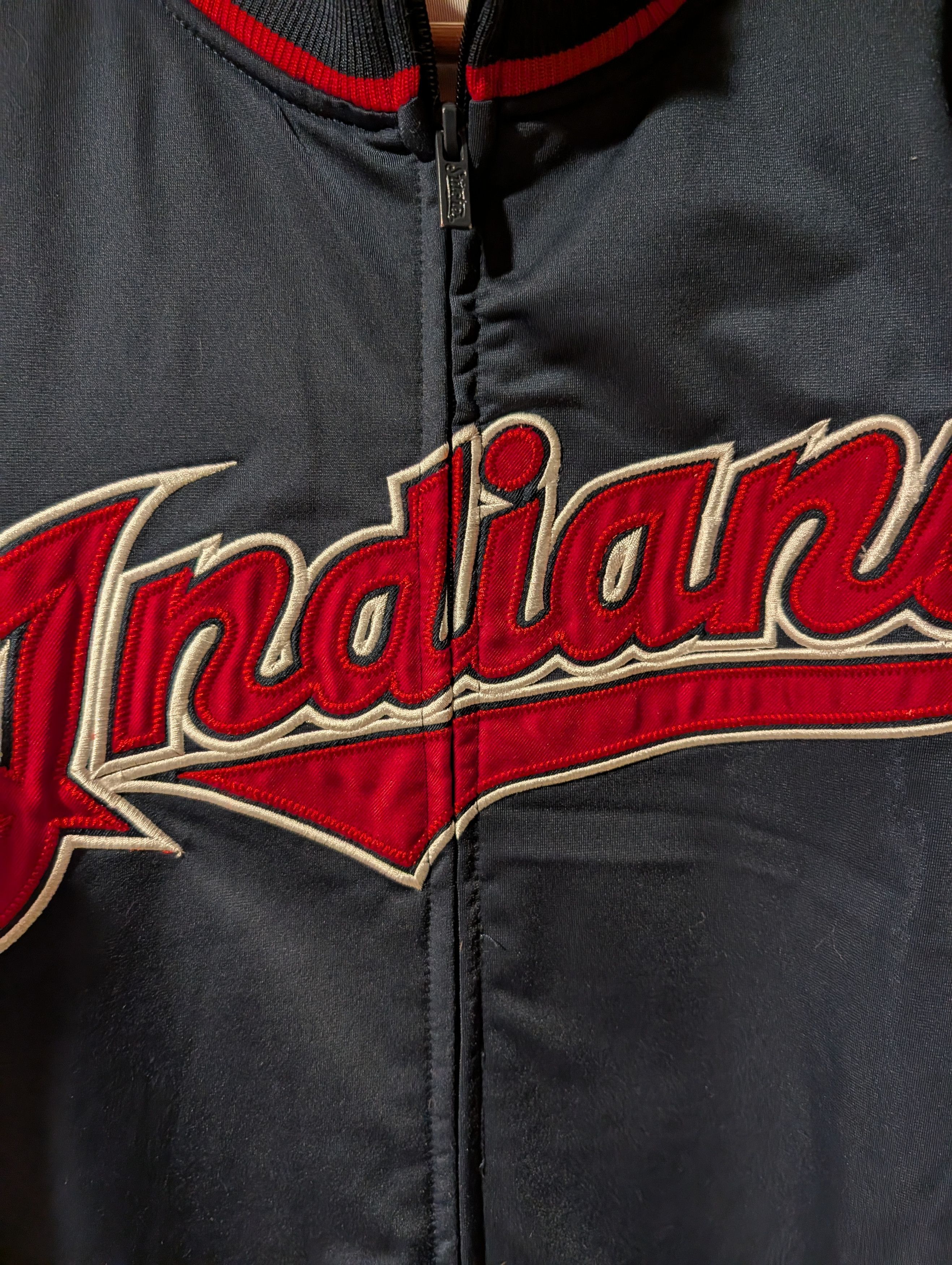 MLB Cleveland Indians Sports Team Sweatshirt Jacket Stitches Size US XL / EU 56 / 4 - 2 Thumbnail