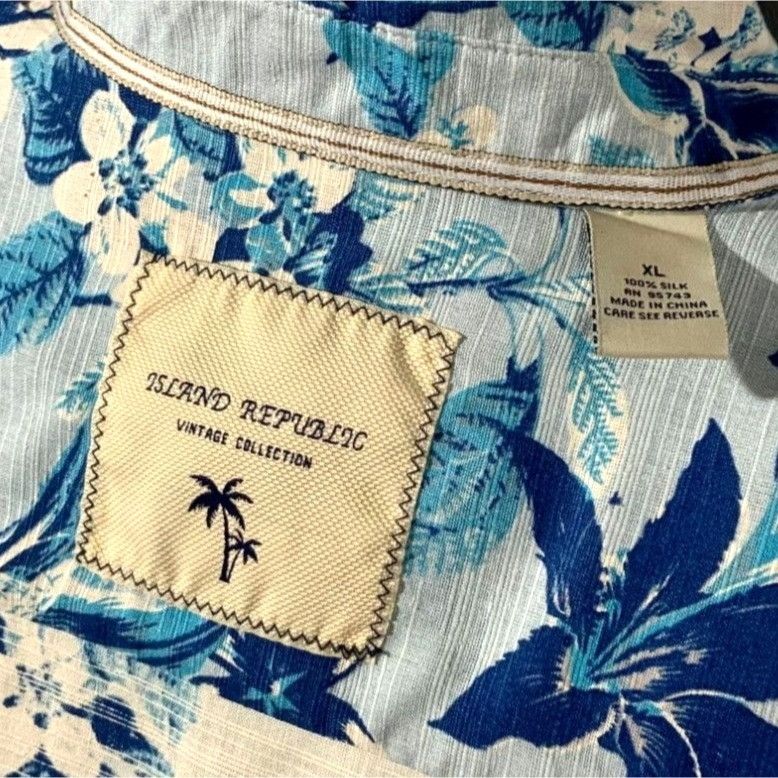Other Island Republic Vintage Collection XL Silk Hawaiian Shirt Size US XL / EU 56 / 4 - 4 Thumbnail