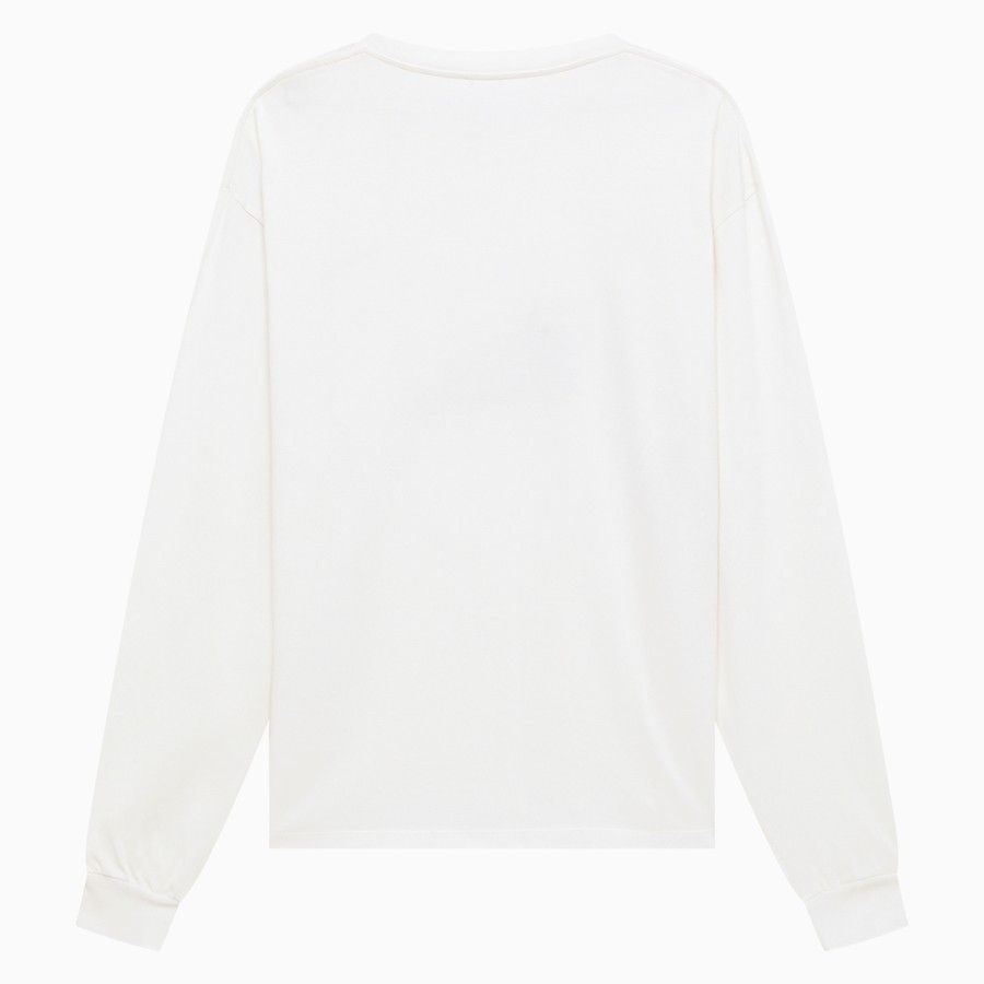1989 STUDIO o1d2blof1124 Long Sleeve T-Shirt in White Size US XXL / EU 58 / 5 - 2 Thumbnail