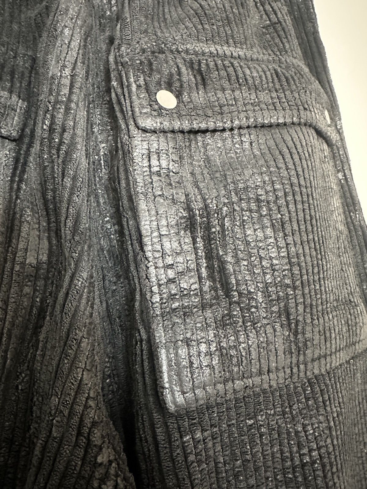Rick Owens RICK OWENS DRKSHDW COATED CORDUROY BELA Size US 30 / EU 46 - 4 Thumbnail