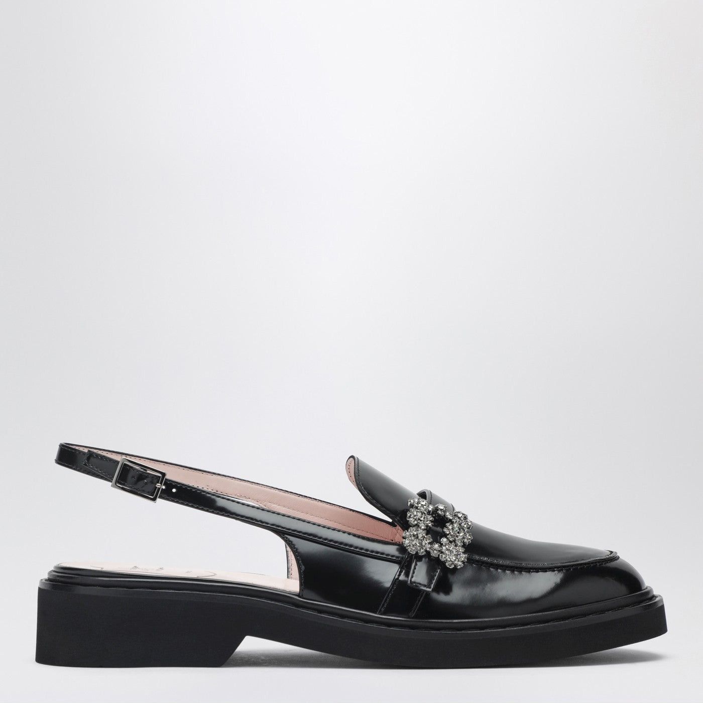 Roger Vivier Roger Vivier Viv' Rangers Black Slingback Loafers Size US 8 / IT 38 - 1 Thumbnail