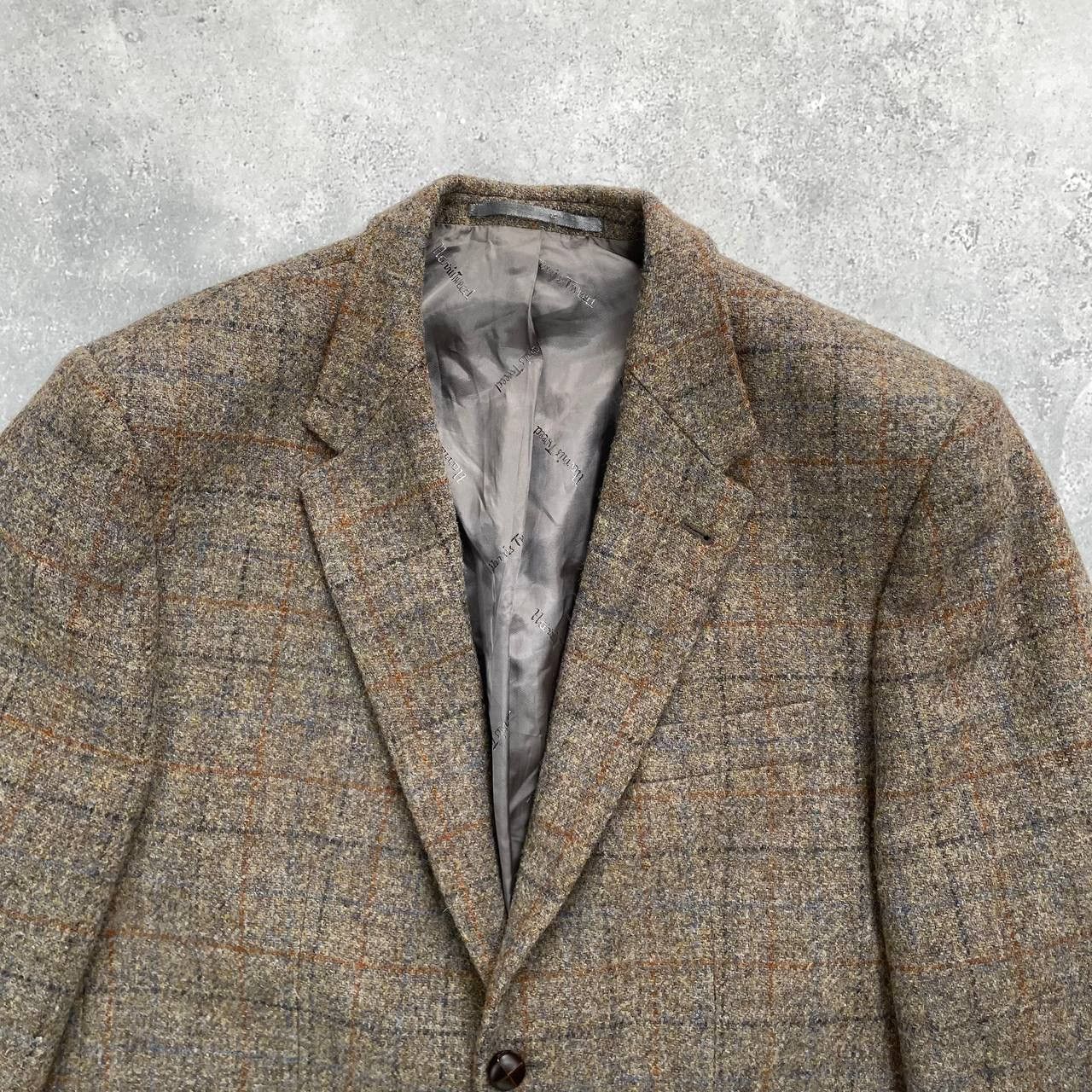 Harris Tweed Vintage Harris Tweed Walbusch Wool Blazer Gray Size 29 Size 52R - 2 Thumbnail