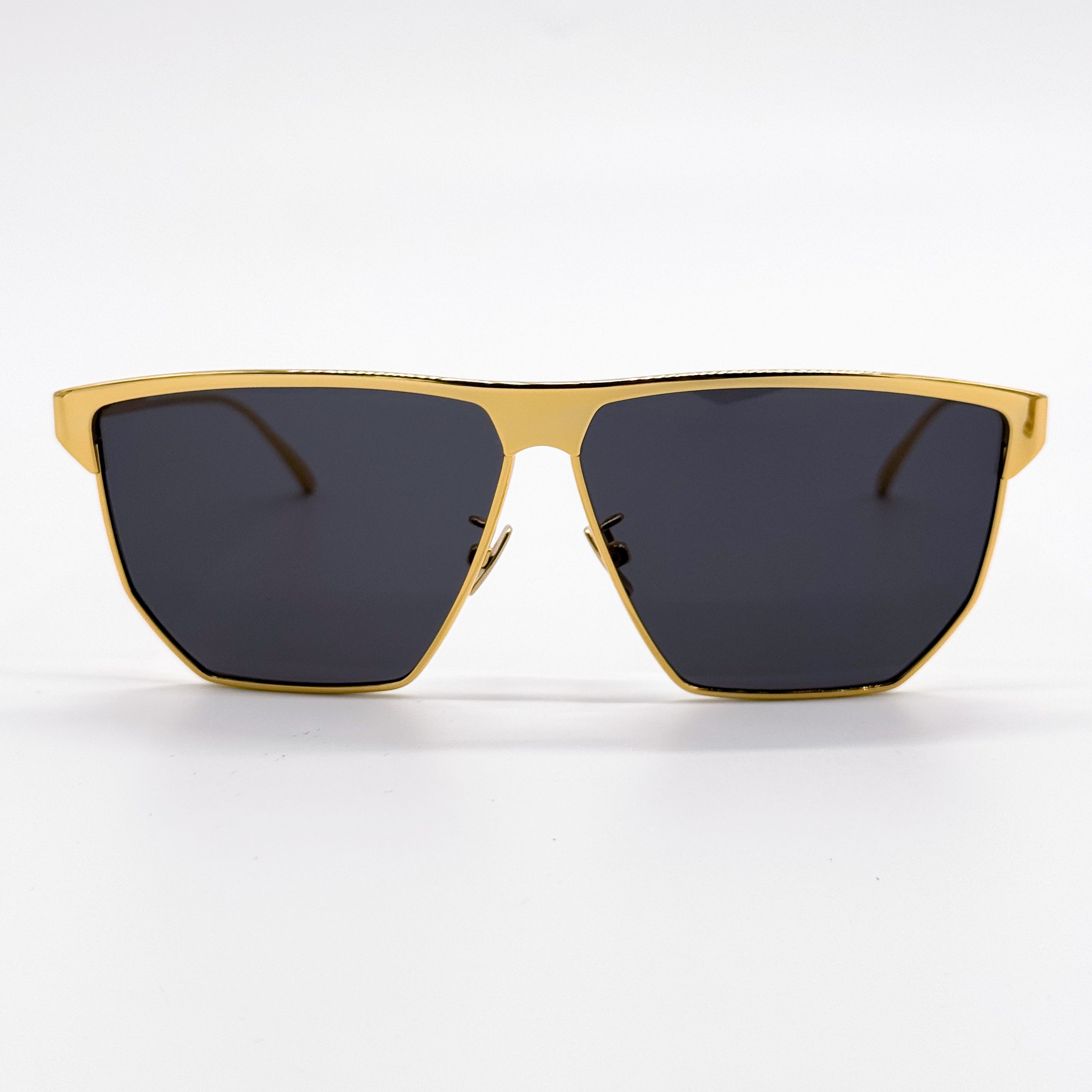 Bottega Veneta NEW BOTTEGA VENETA BV1069S 001 GOLD GREY UNISEX SUNGLASSES Size ONE SIZE - 5 Thumbnail