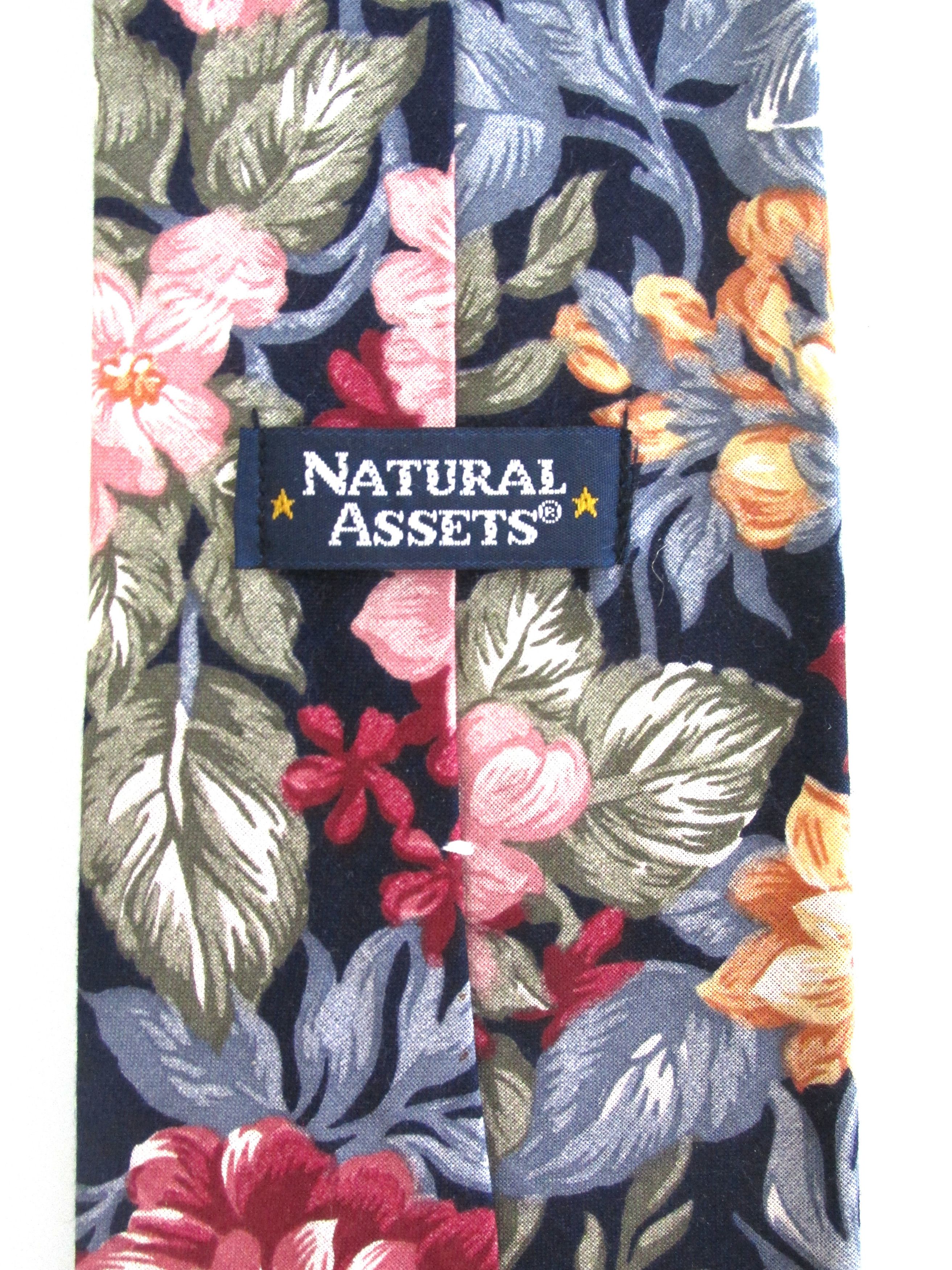 Vintage Natural Assets (NWOT) Vintage Men's Cotton Floral Tie Size ONE SIZE - 5 Thumbnail