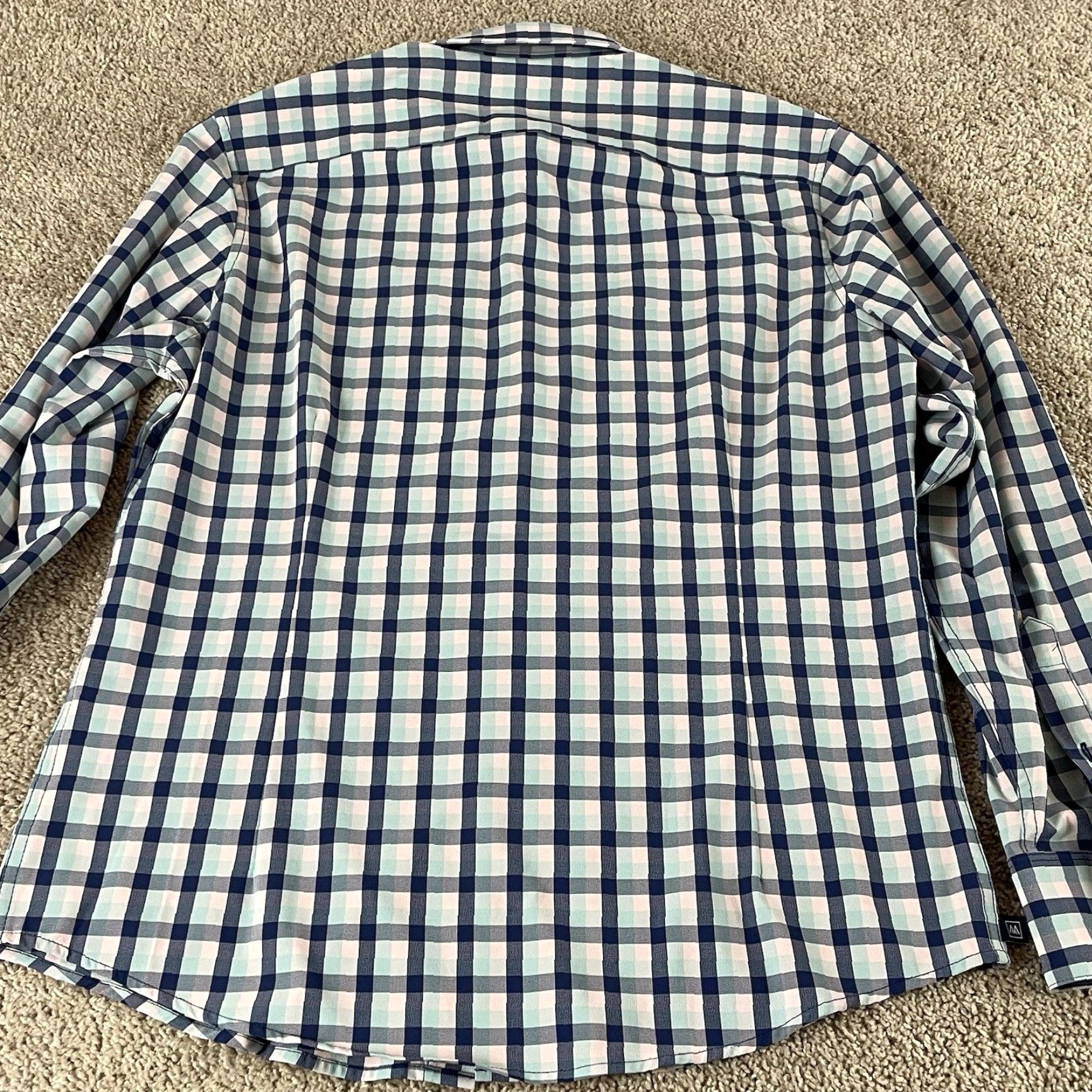 Mizzen+Main Mizzen+Main Shirt Mens Medium Colorful Plaid Multicolor Button-Up Long Sleeve Stretch Regular Classic Leeward Collection F135 Size US M / EU 48-50 / 2 - 3 Thumbnail