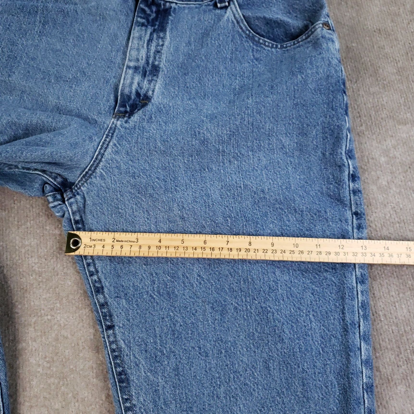 Lee VINTAGE Lee Jeans Womens 16 Blue High Rise Tapered Leg Relaxed Fit Denim 90s Size 38" / US 16 / IT 52 - 5 Thumbnail