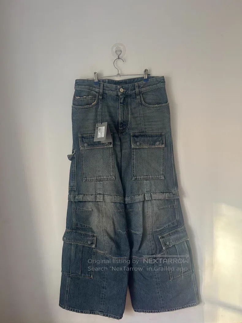 Balenciaga Balenciaga size XS Sun Bleached Light Indigo Denim Flare P Size US 27 - 1 Thumbnail