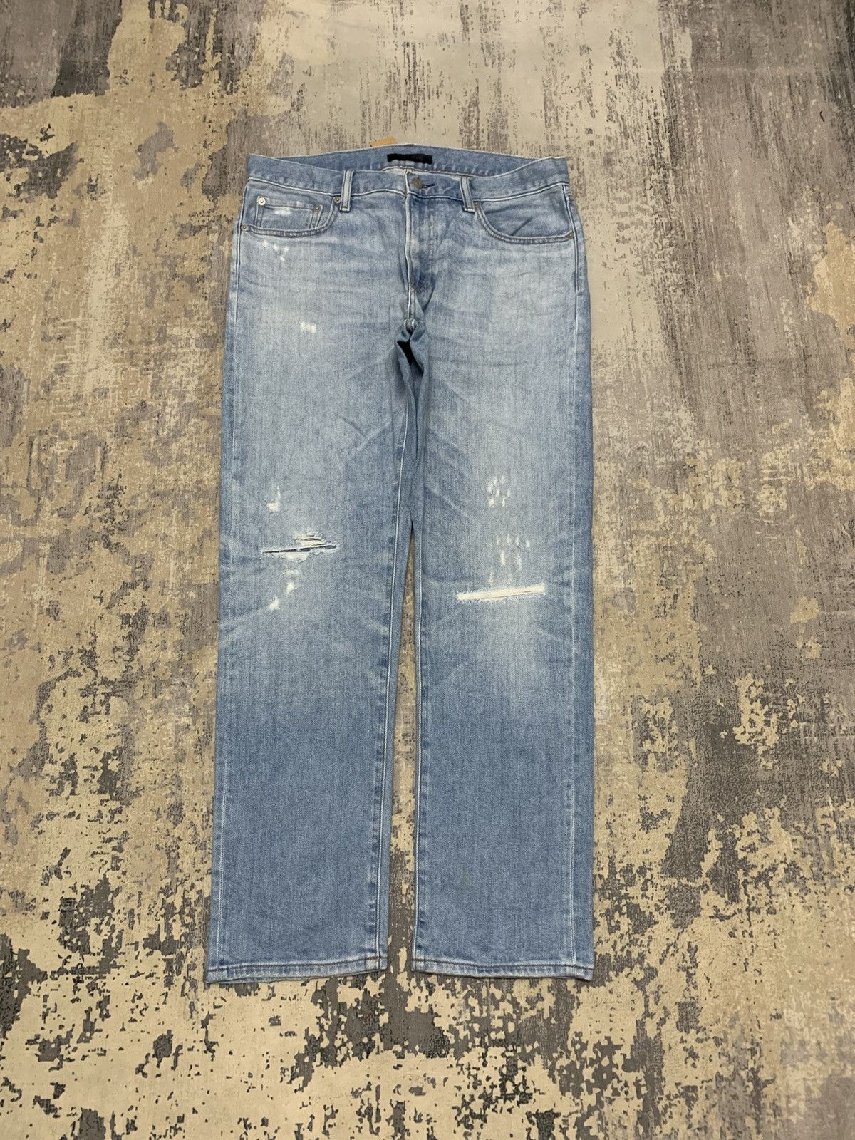 Japanese Brand W34x30 Vintage Uniqlo Distressed Jeans Kapital Style Size US 34 / EU 50 - 1 Thumbnail