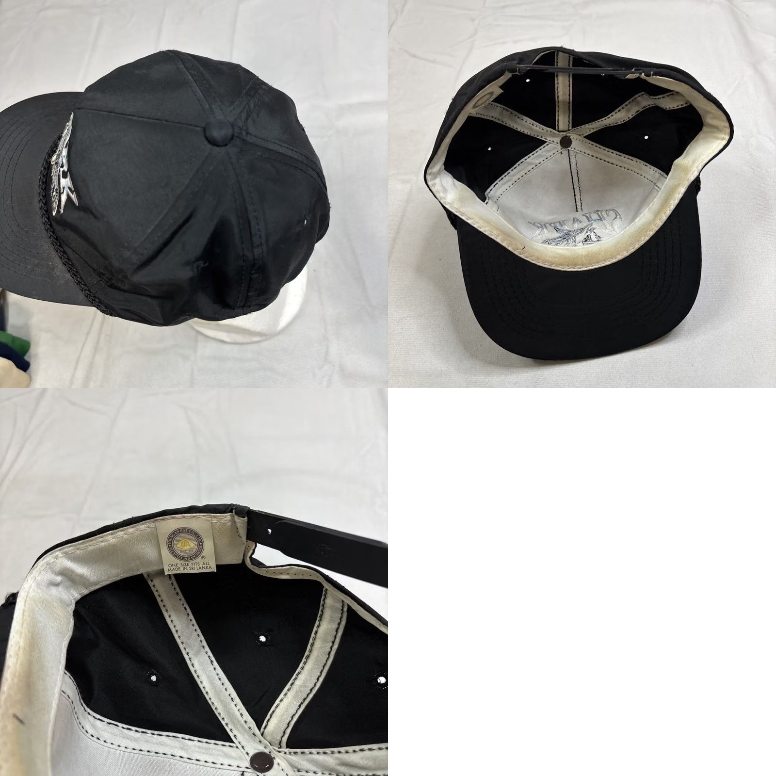 CO VINTAGE Shark Hat YoungAn Hat Co Black SnapBack Embroidered Size ONE SIZE - 8 Thumbnail
