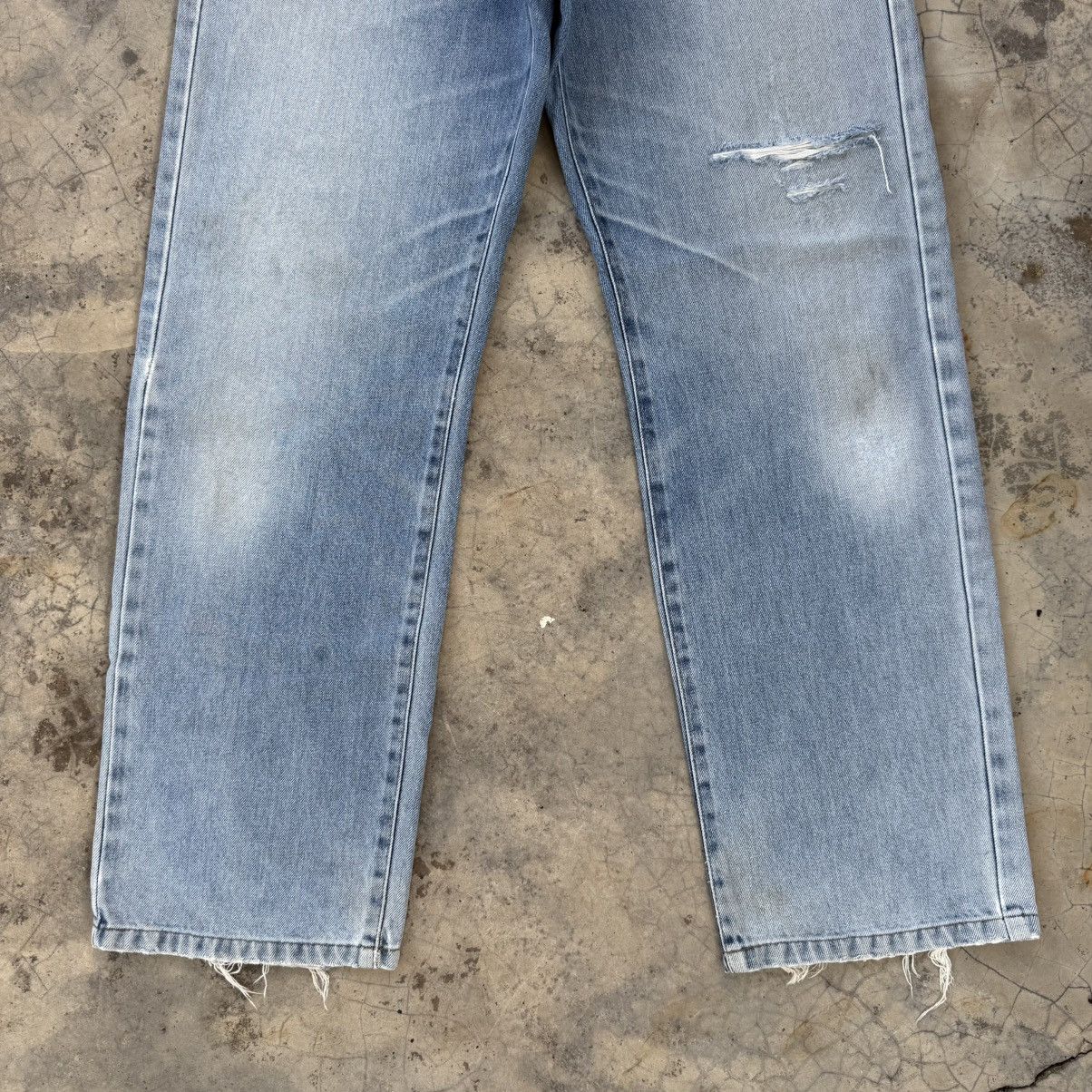 Edwin Vintage Edwin faded RIPPEP jeans denim pants Size US 34 / EU 50 - 4 Thumbnail