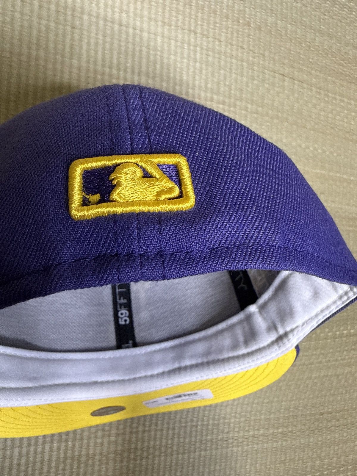 New Era New Era Hat Club LA 7 1/4 Fitted Hat Purple Yellow Size ONE SIZE - 4 Thumbnail