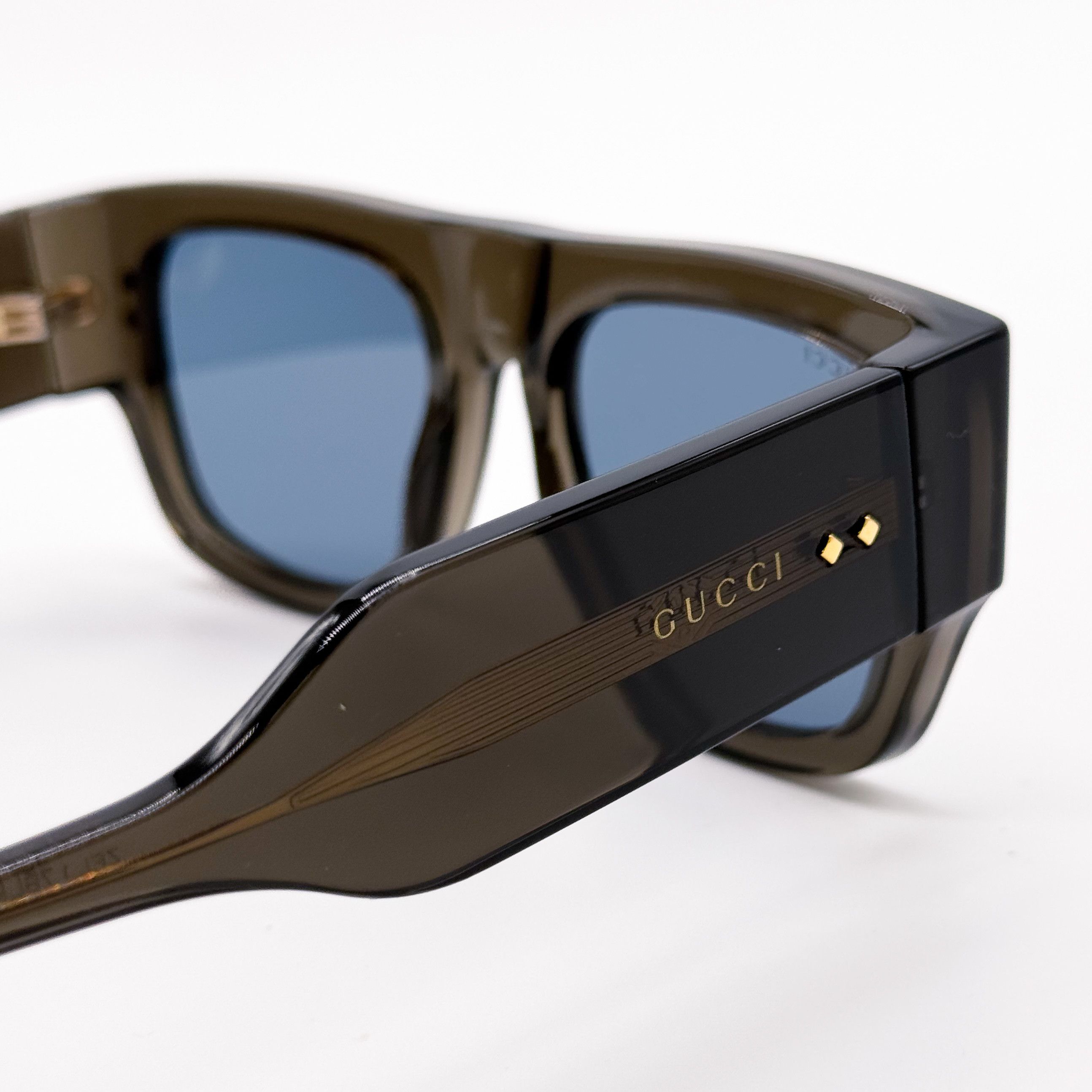Gucci NEW AUTHENTIC GG1262S 003 GUCCI UNISEX SHIELD SUNGLASSES Size ONE SIZE - 9 Thumbnail