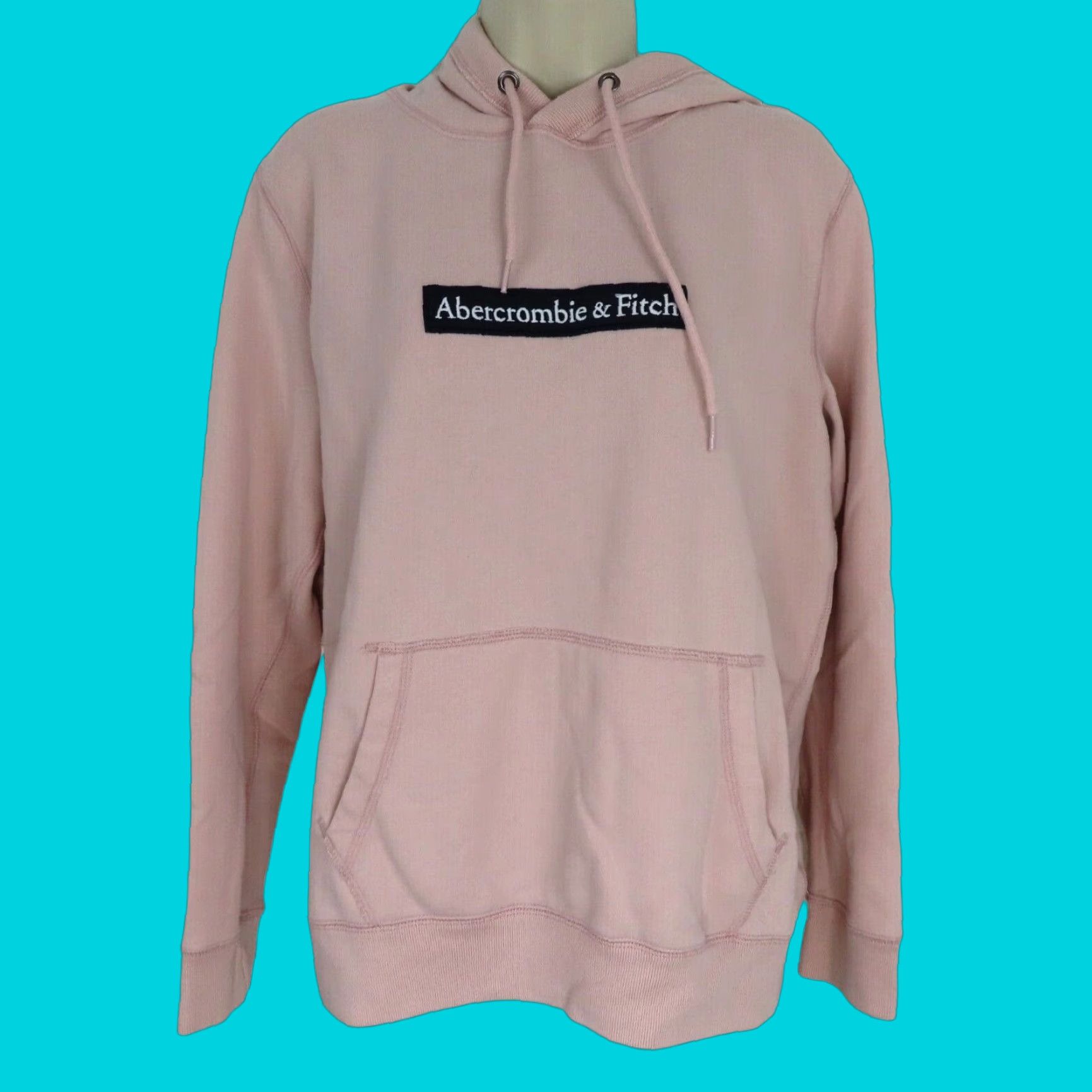 Abercrombie & Fitch Abercrombie & Fitch Hoodie Mens Small Embroidered Logo Pullover Hood Dusty Pink Size US S / EU 44-46 / 1 - 1 Thumbnail