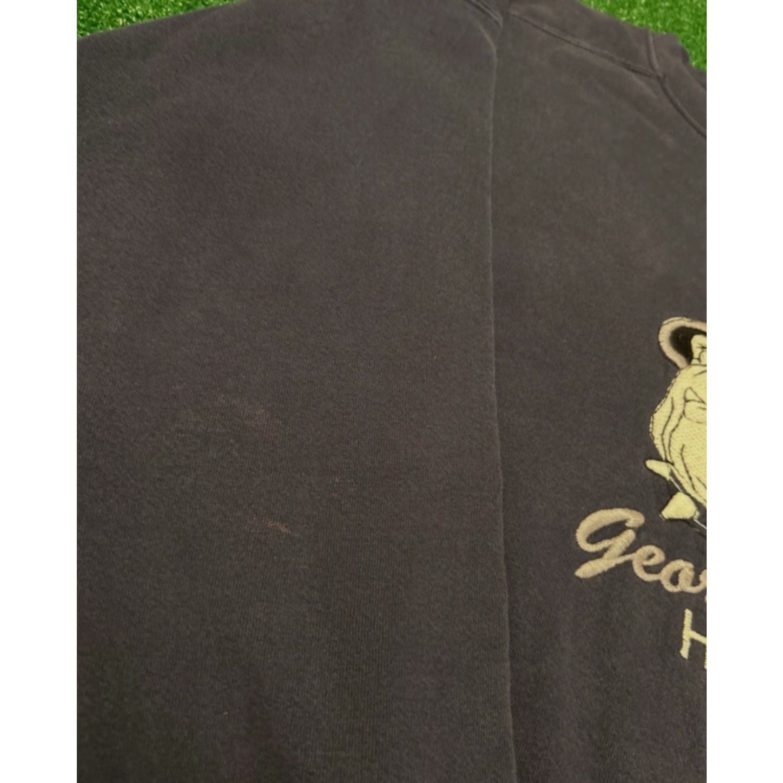 Logo 7 VINTAGE Georgetown Hoyas Embroidered Logo VTG Crewneck Sweater Mens XL 90s 80s University Sports Blue Crew Neck Pullover Long Sleeve Size US XL / EU 56 / 4 - 3 Thumbnail