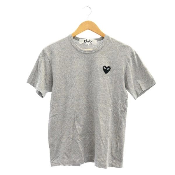 Comme des Garcons PLAY T-Shirts short sleeves one-point patch crew neck cotton Gray Size US M / EU 48-50 / 2 - 1 Thumbnail