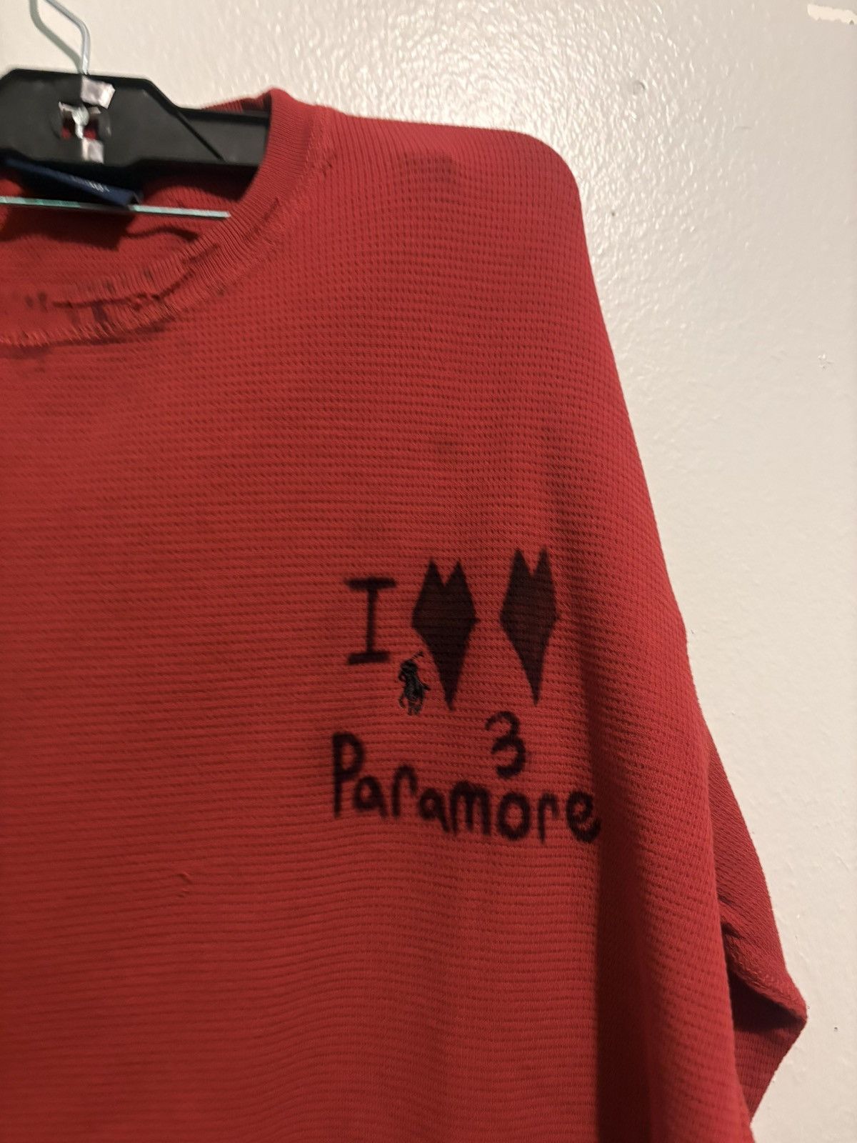 Polo Ralph Lauren R7PZI Custom — Polo Ralph Lauren Thermal | “I ♦♦ Paramore” Size US L / EU 52-54 / 3 - 3 Thumbnail