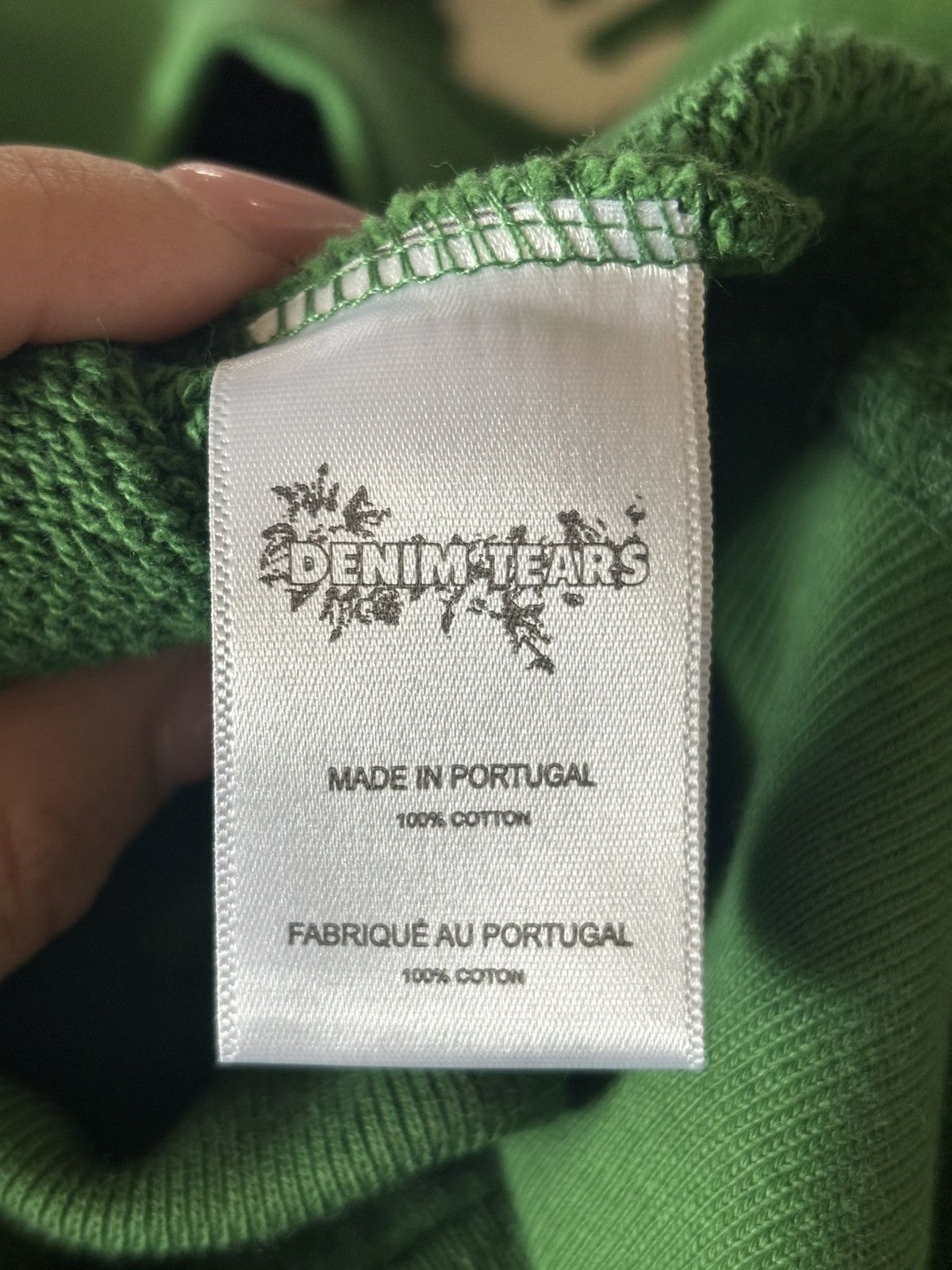 DENIM TEARS DENIM TEARS GREEN CREWNECK SIZE M - NEW Size US M / EU 48-50 / 2 - 7 Thumbnail