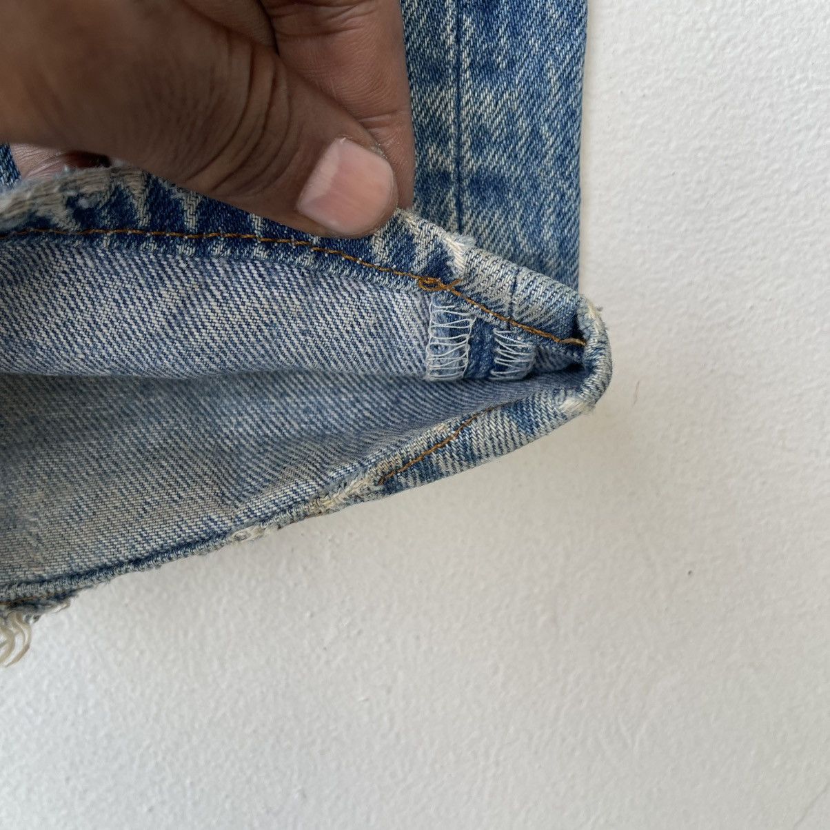 Levi's Vintage 80s Levi's 501 Denim Jeans Faded Distressed Size US 34 / EU 50 - 9 Thumbnail