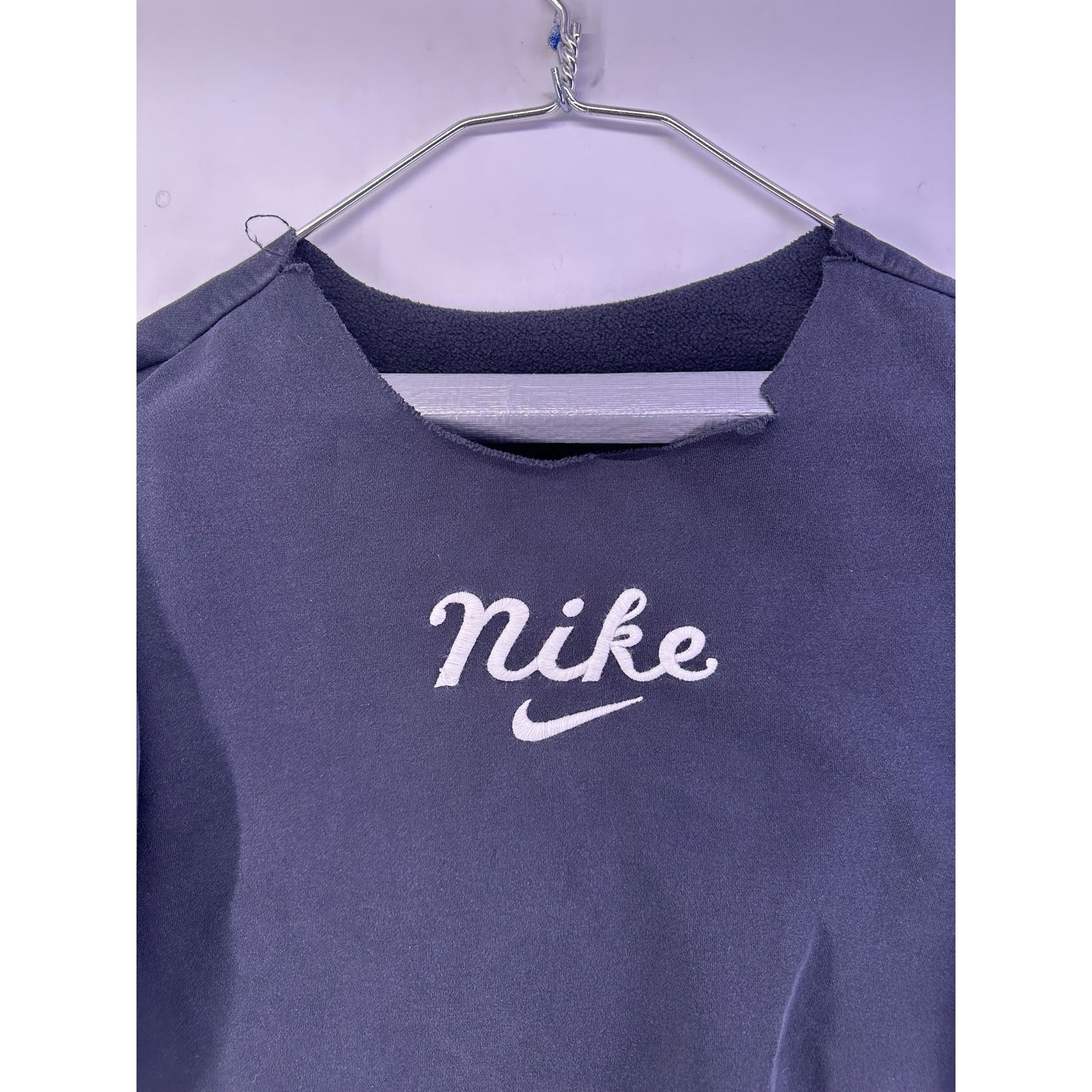 Nike Vintage Nike Black Cut Off Collar Crewneck Size Medium Size M / US 6-8 / IT 42-44 - 5 Thumbnail