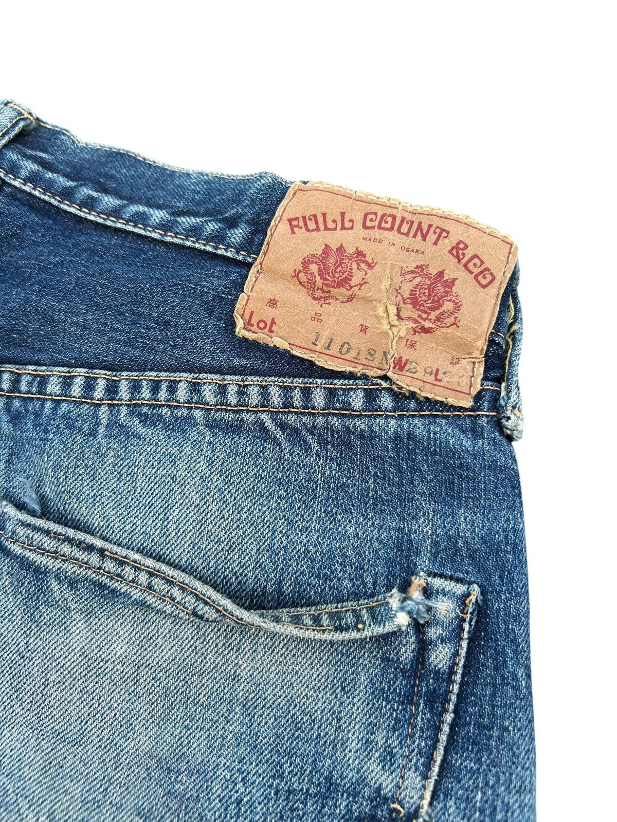 Full Count & Co. × Kapital × Vintage Vintage Full Count Selvedge Distressed Denim Jeans Size US 29 - 13 Thumbnail