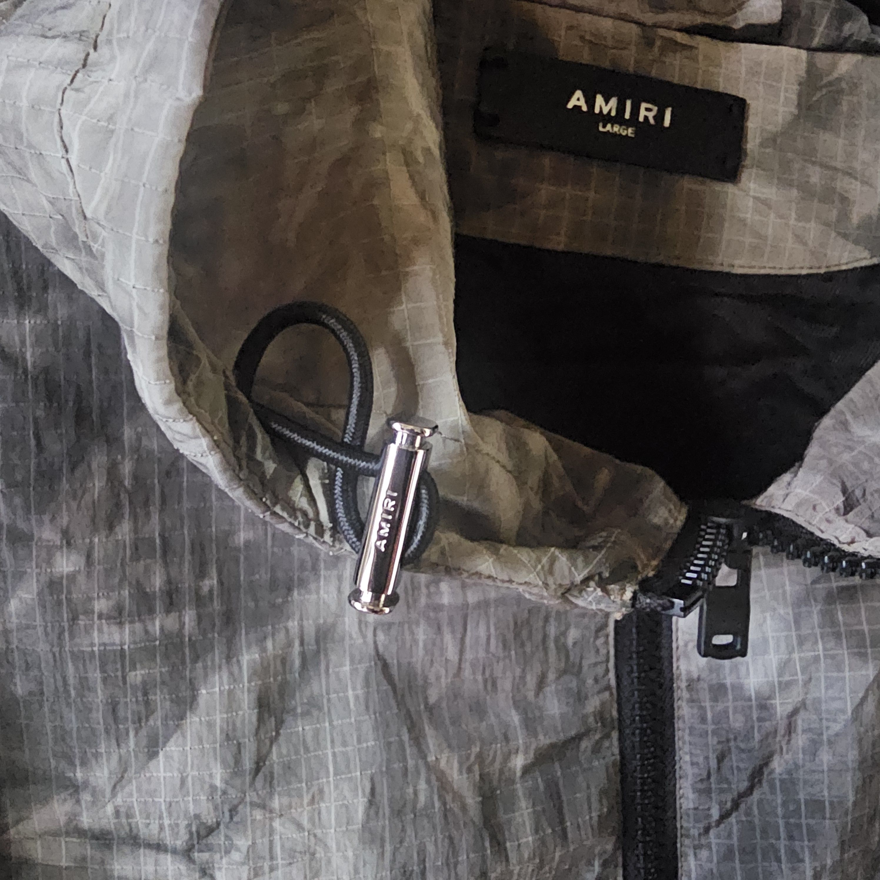 Amiri AMIRI Green Logo Camouflage Windbreaker Size L Size US L / EU 52-54 / 3 - 6 Thumbnail