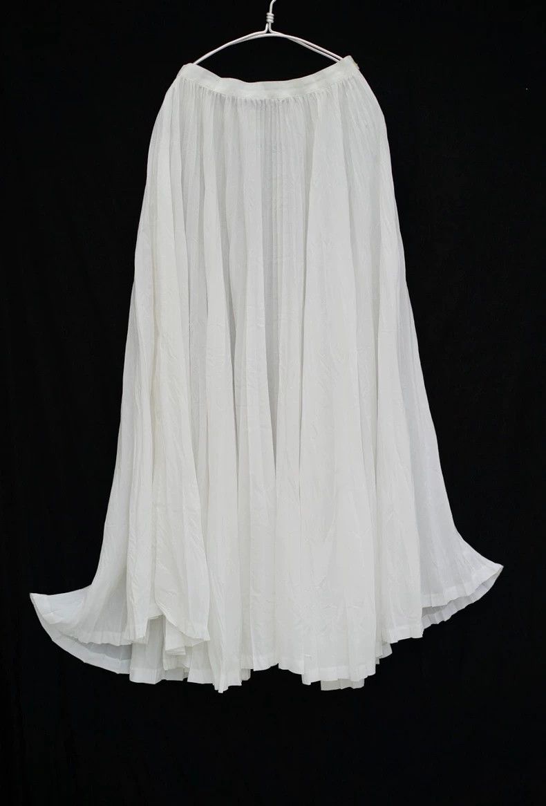 issey miyake size:m White pleated skirt
