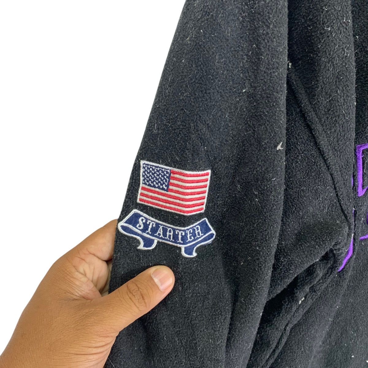 Starter × Vintage VINTAGE 90s STARTER BLACK LABEL SPORTSWEAR FLEECE SWEATER Size US L / EU 52-54 / 3 - 6 Thumbnail