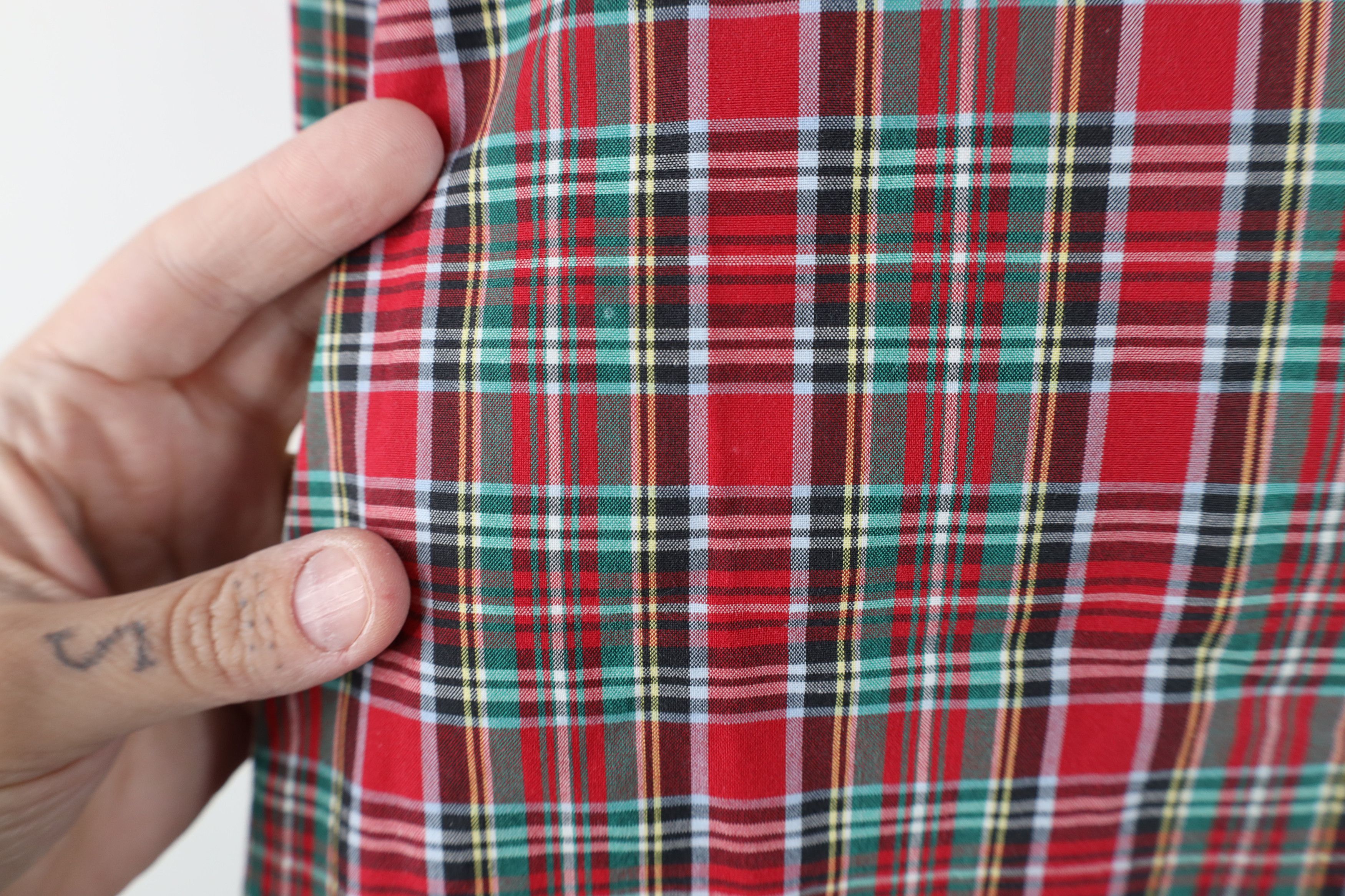 Ralph Lauren Vintage 90s Ralph Lauren Collared Down Shirt Rainbow Plaid Size US XL / EU 56 / 4 - 4 Thumbnail