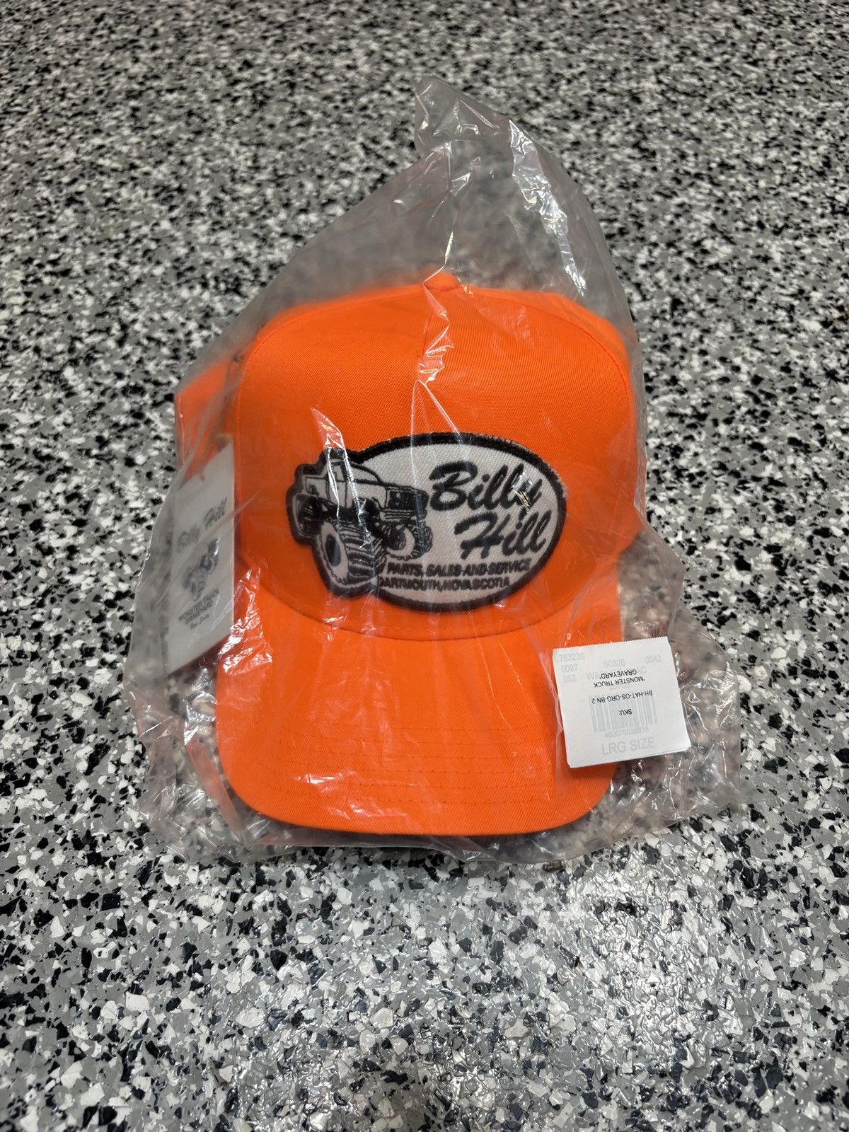 Billy Hill 2021 Billy Hill Neon Orange “Parts, S&S” Truckers Hat OSFM Size ONE SIZE - 3 Thumbnail