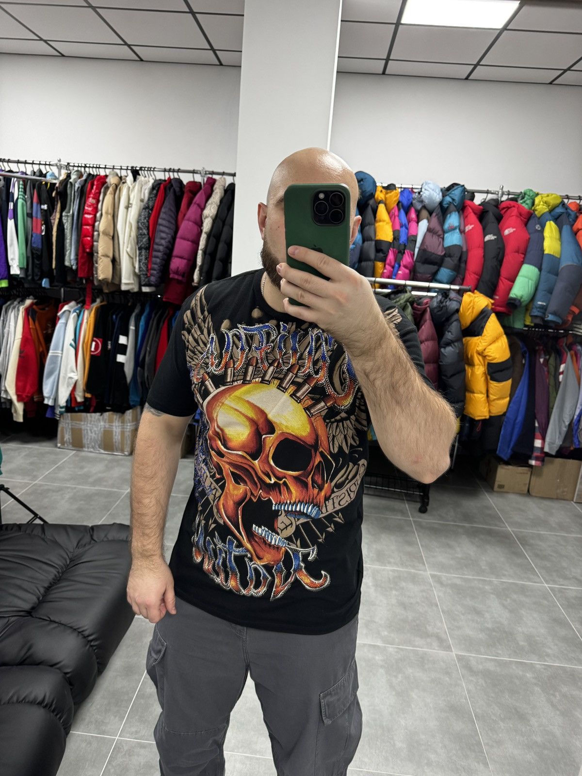 Christian Audigier Christian Audigier Los Angeles Skulls Crown Tattoo T-Shirt Size US L / EU 52-54 / 3 - 2 Thumbnail