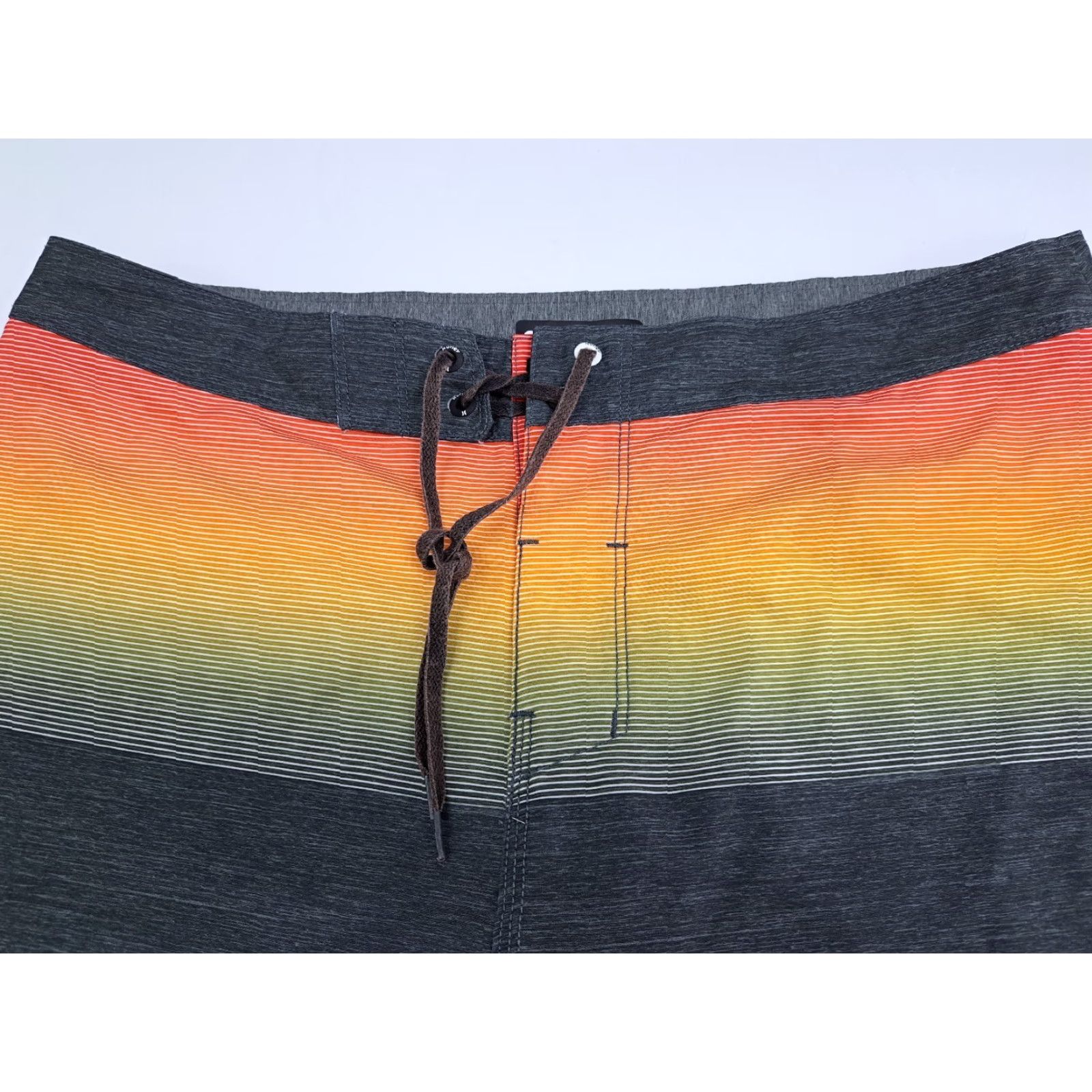 Hurley Hurley Board Shorts Mens 33 Multicolor Striped Polyester Spandex Stretch Beach Surfing Bottom Mens Size US 33 - 5 Thumbnail