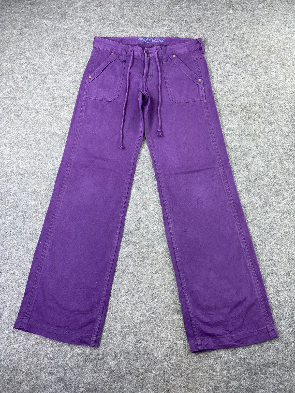 Japanese Brand Japanese Brand Purple pants - J1115 Size US 31 - 2 Thumbnail