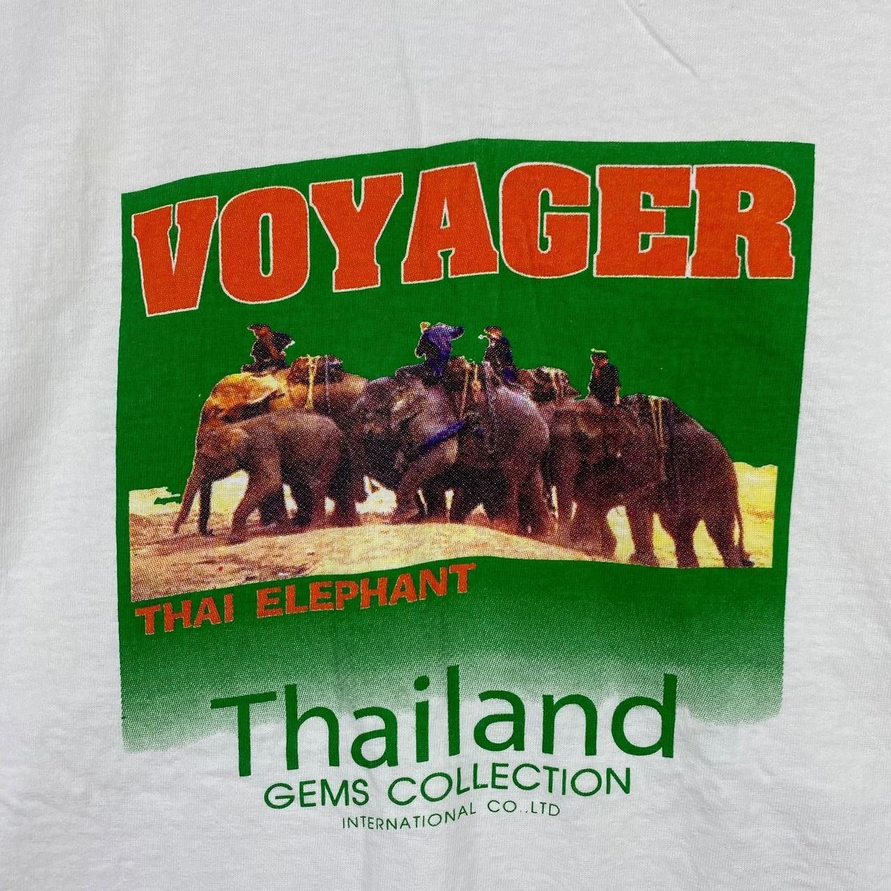 Vintage Vintage THAILAND GEMS ELEPHANT Voyager Tee Shirt Size L / US 10 / IT 46 - 3 Thumbnail
