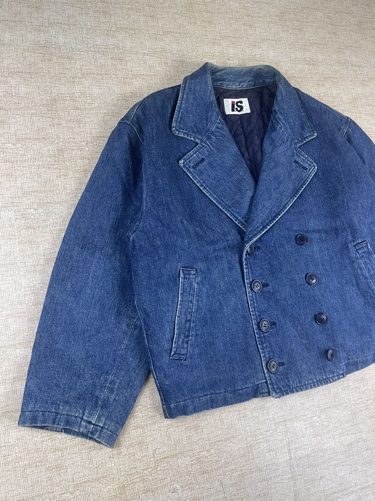 Issey Miyake × Vintage VTG ISSEY MIYAKE (I.S) Tsumori Chisato Double Breast Denim Size US L / EU 52-54 / 3 - 4 Thumbnail