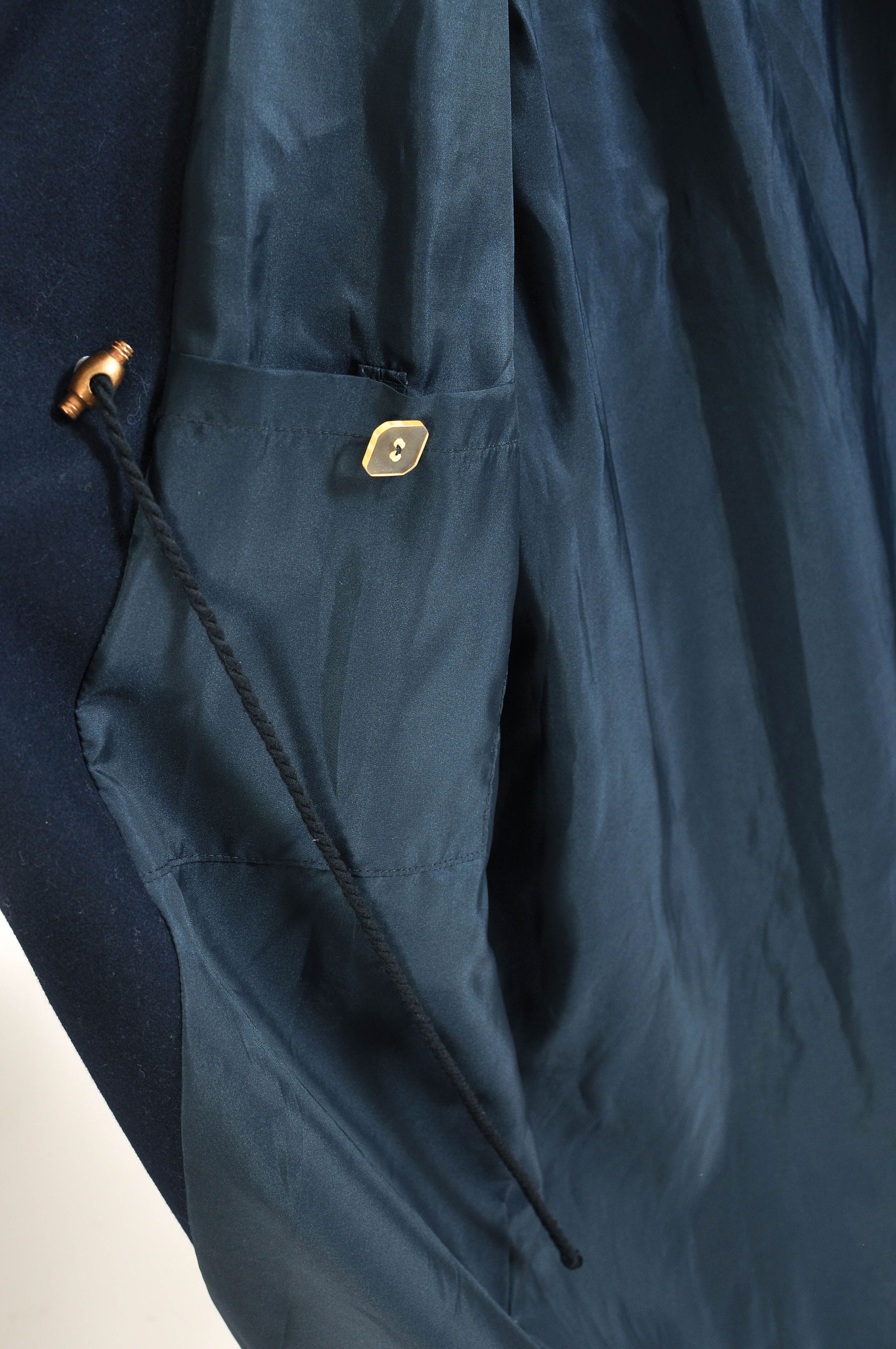 Other Vintage Early 80s Scandia Norse Design Dark Blue Maxi Coat Size M / US 6-8 / IT 42-44 - 6 Thumbnail