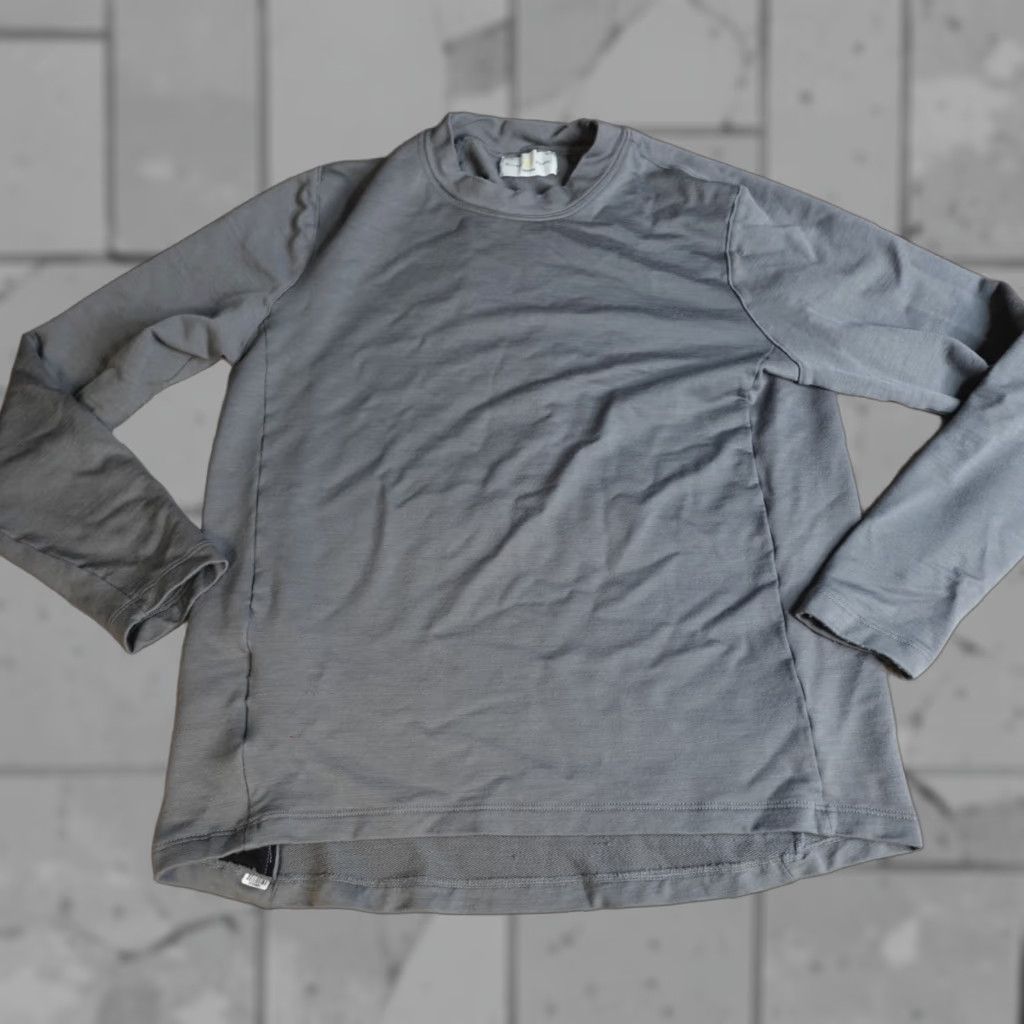 Olive Olivers Shirt Mens Medium Gray Solid Long Sleeve 100% Merino Wool Made in USA Size US M / EU 48-50 / 2 - 1 Thumbnail