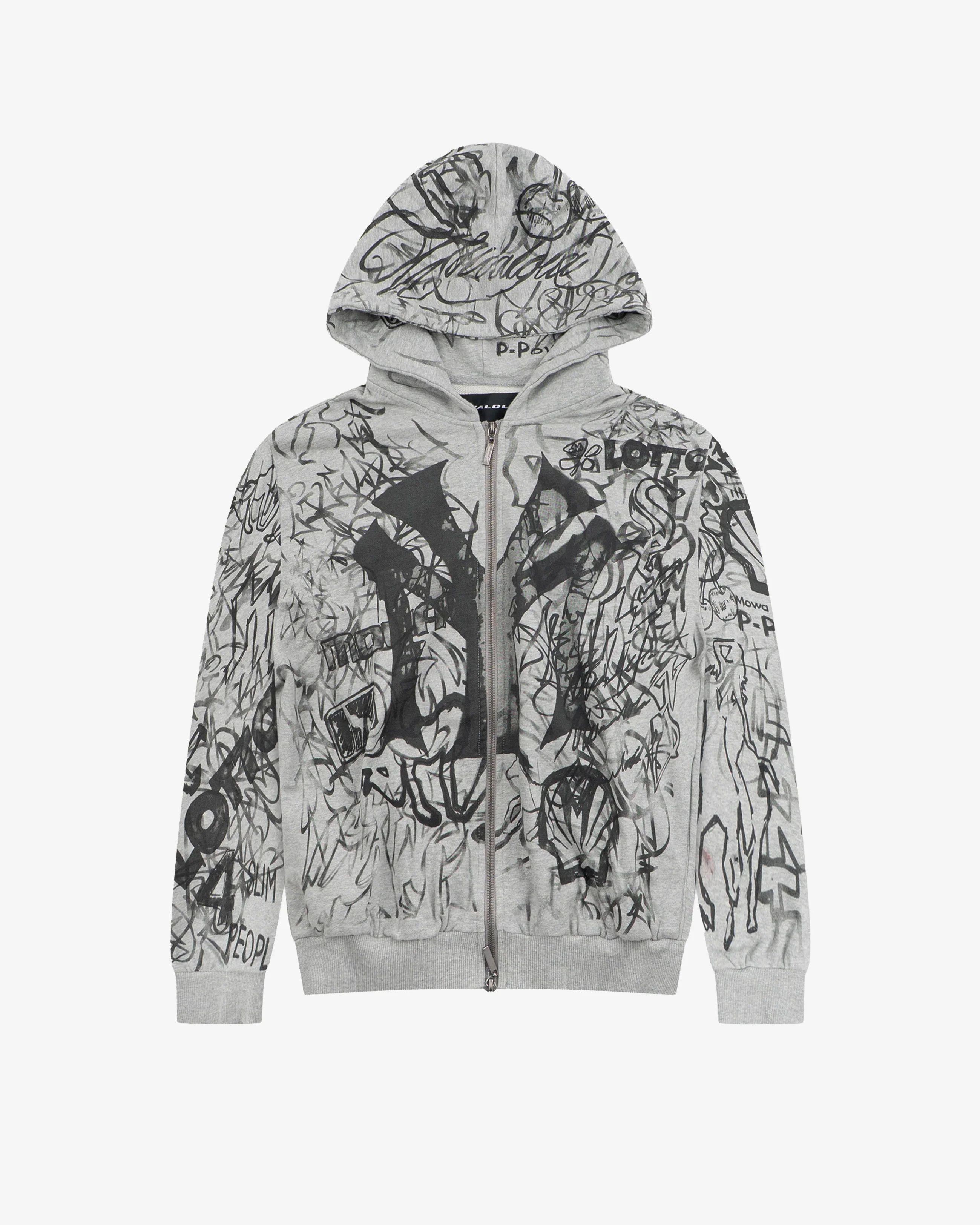 Mowalola Mowalola Tech Fleece Zip Up Hoodie | Grailed