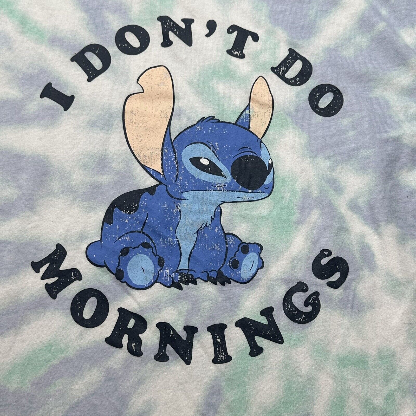 Disney Disney Lilo & Stitch XS Blue Tie-Dye Graphic T Shirt Size XS / US 0-2 / IT 36-38 - 5 Thumbnail