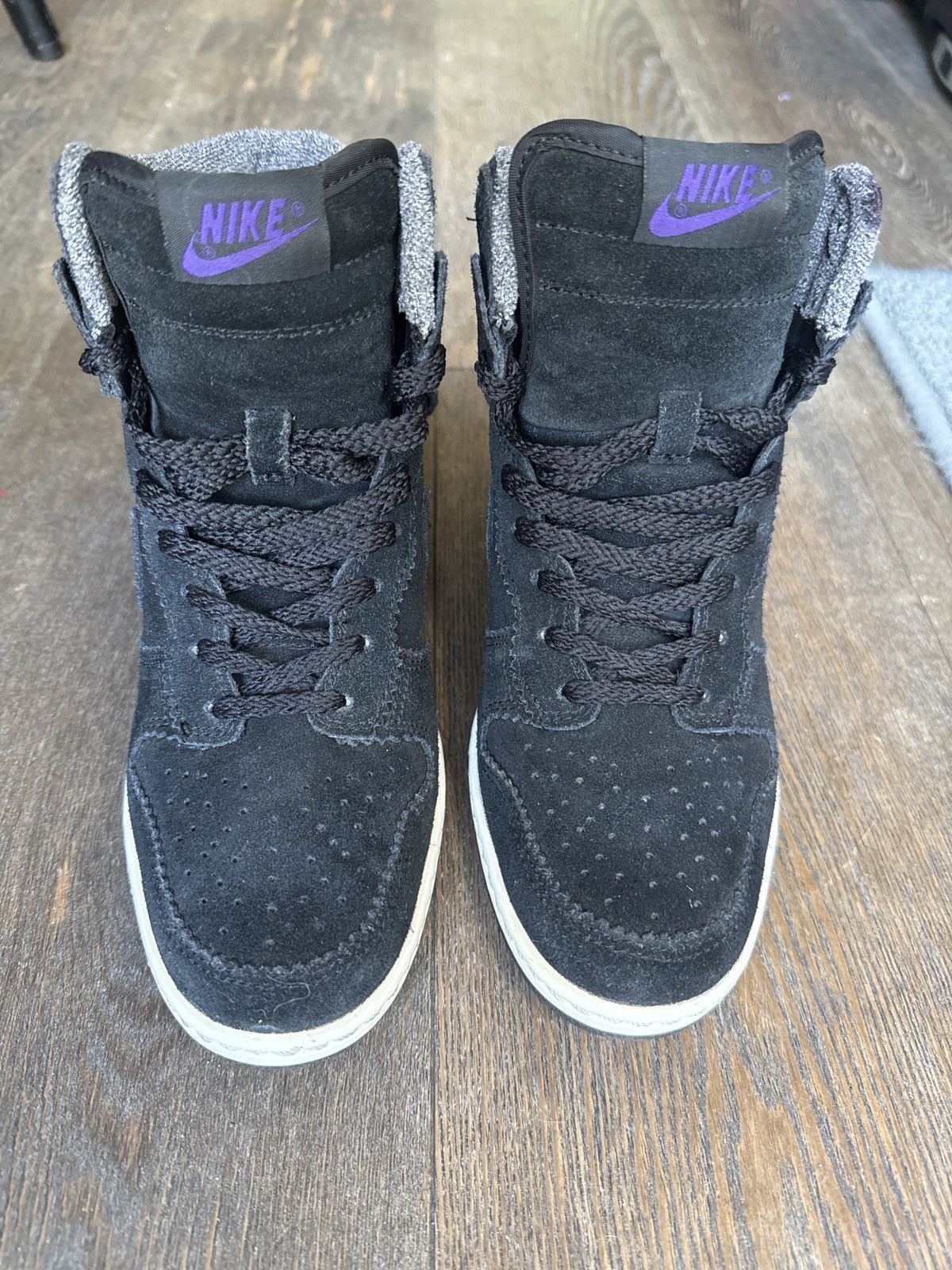 Nike 2012 Black Suede Nike Sky High Dunks 7.5 Size US 7.5 / IT 37.5 - 5 Thumbnail