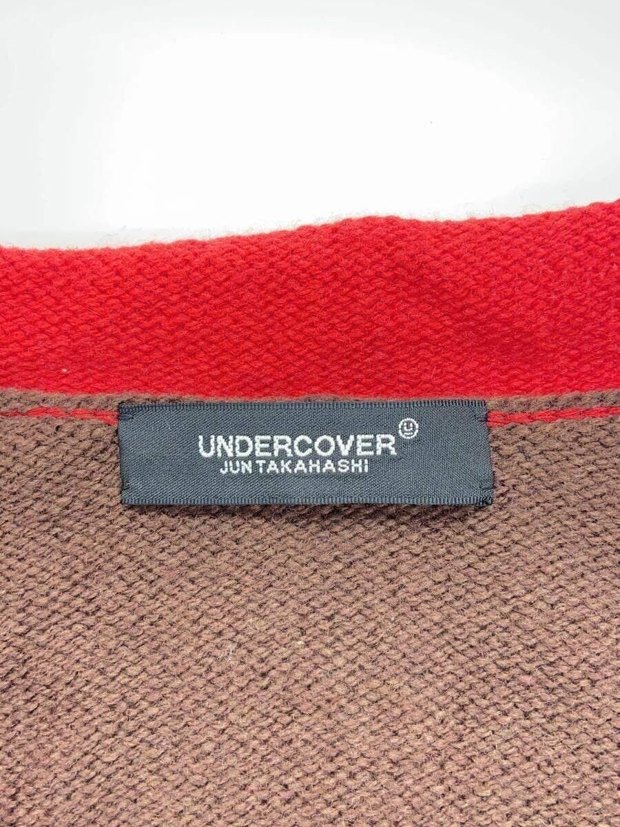 Undercover Striped Raw Seam Wool Knit Sweater Size US L / EU 52-54 / 3 - 4 Thumbnail