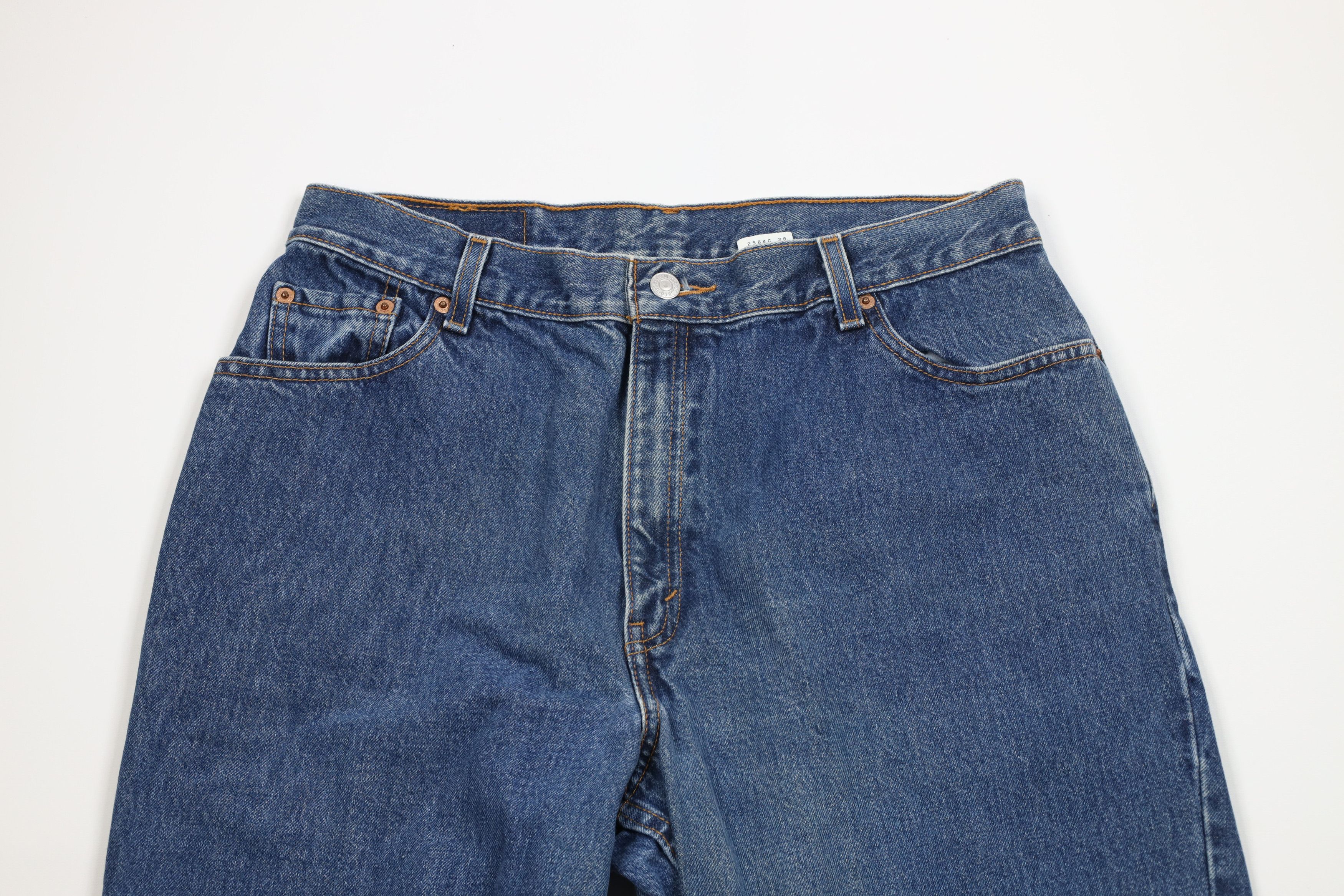 Levi's Vintage Y2K 2000 Levis 550 Relaxed Tapered Leg Denim Jeans Size 34" / US 12 / IT 48 - 2 Thumbnail