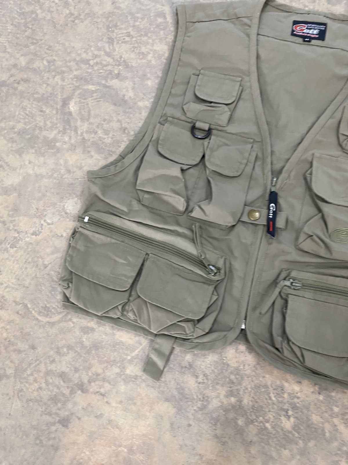 Japanese Brand Gett Utility Cargo Vest Multi Pocket Vest Army 90s Size US M / EU 48-50 / 2 - 17 Thumbnail