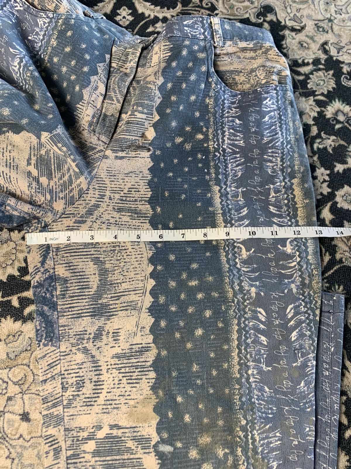 Tribal Streetwear Rare Paisley design jeans Tribal Stretch - Extensible pant Size US 30 / EU 46 - 8 Thumbnail