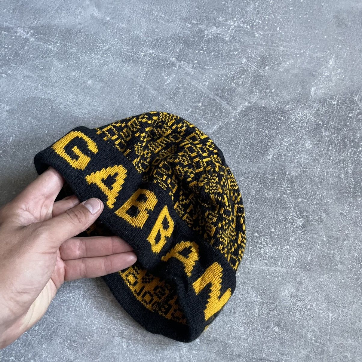 Vintage 90s Dolce Gabbana hat cap beanie monogram DG old rap wu og Size ONE SIZE - 2 Thumbnail