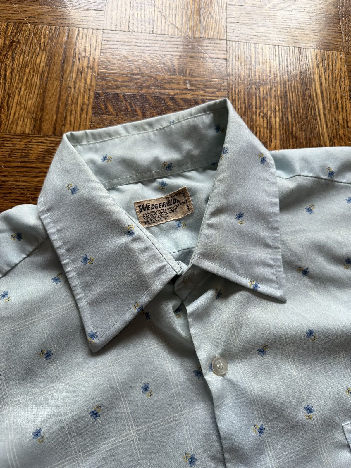 Japanese Brand Vintage 70s Wedgefield Floral Patterned Button Up Shirt Size US XL / EU 56 / 4 - 8 Thumbnail