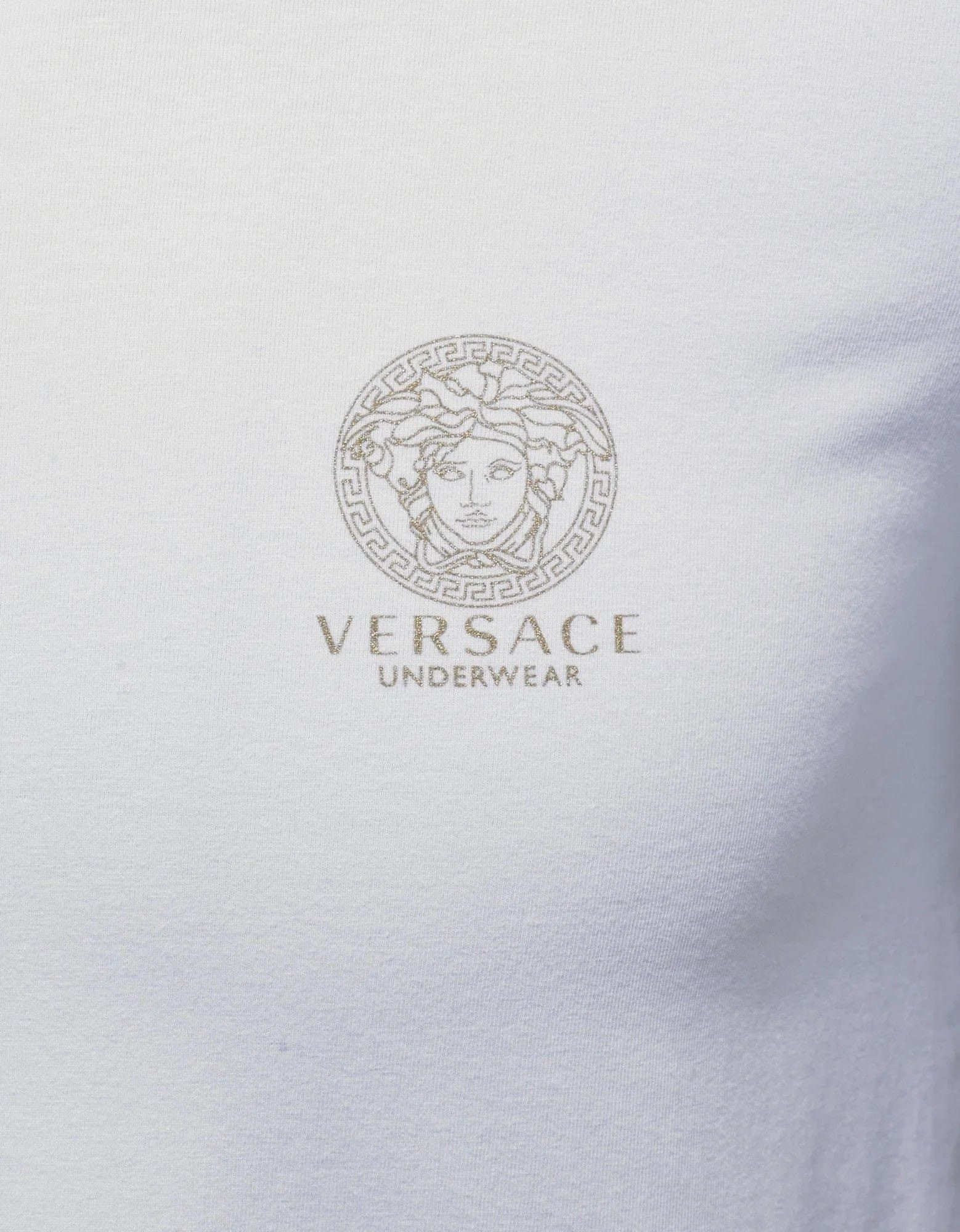 Versace Versace Gym White Stretch Cotton T-Shirt Size US XL / EU 56 / 4 - 3 Thumbnail