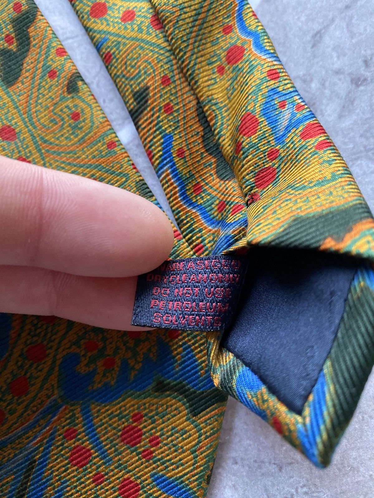 Etro Rare Etro Milano 100% Silk Tie Made in Italy Size ONE SIZE - 7 Thumbnail
