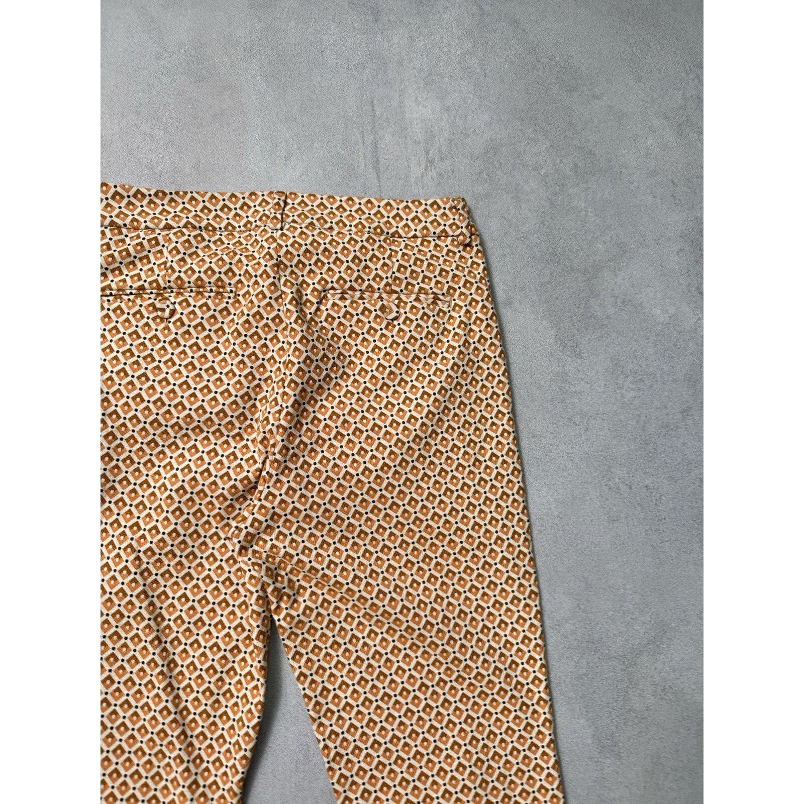 Weekend Max Mara WEEKEND MAX MARA Orange Patterned Papaya Trousers Size 26" / US 2 / IT 38 - 13 Thumbnail