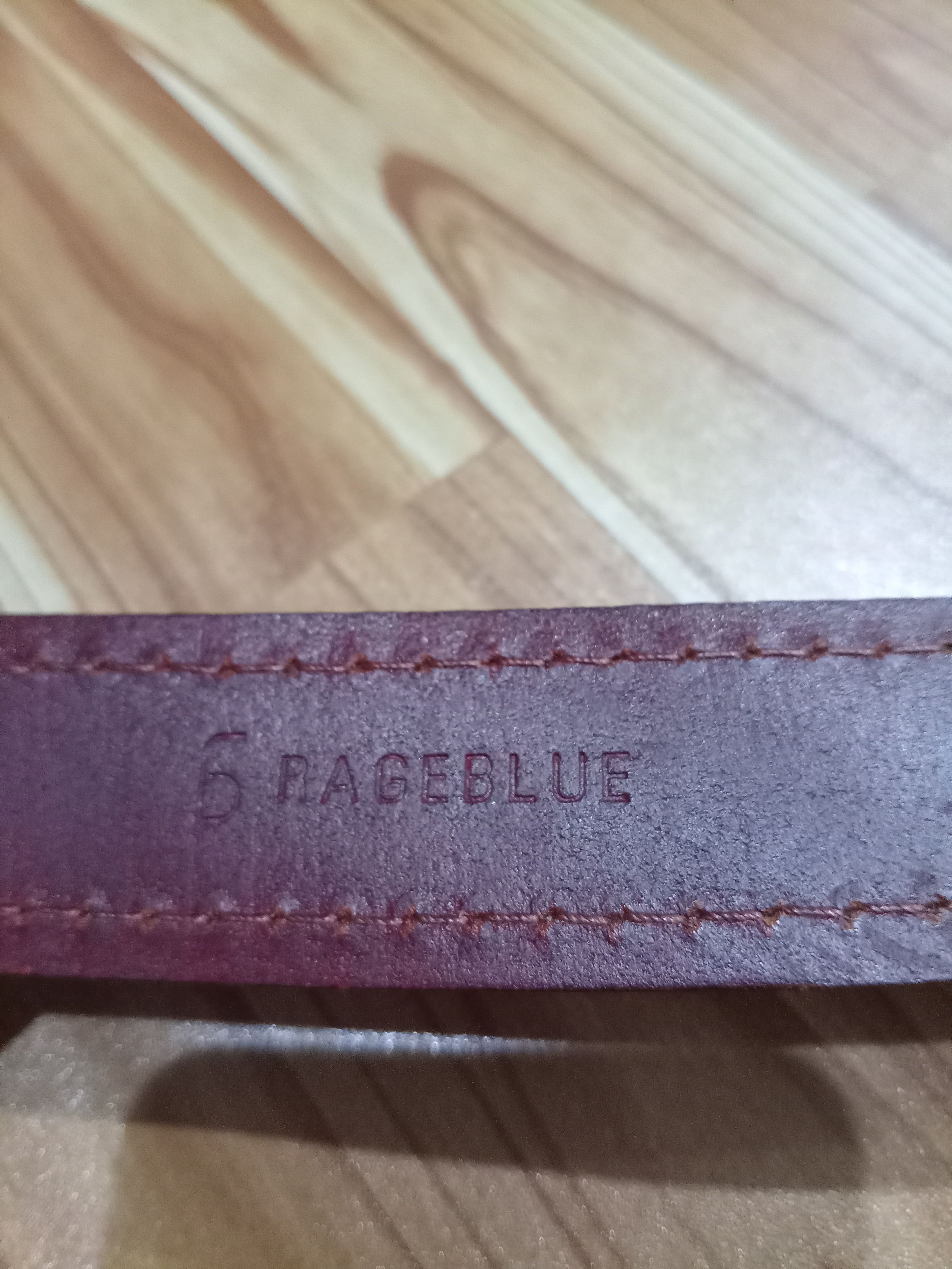 Japanese Brand × RAGEBLUE Rageblue leather belt size max 34 inc Size 34 - 4 Thumbnail