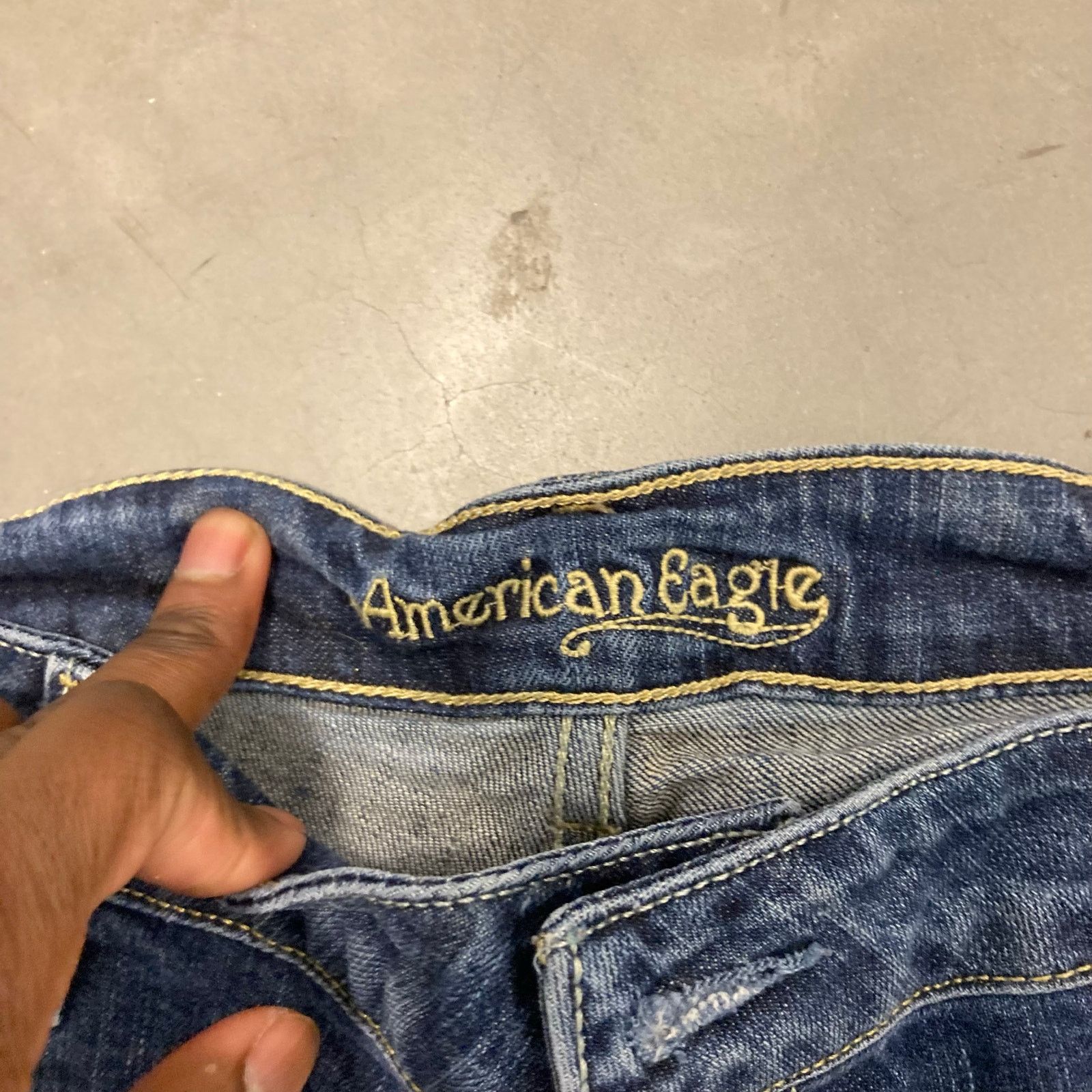 American Eagle Outfitters × Vintage y2k low rise American eagle bootcut Jeans 37x32 Size US 37 - 4 Thumbnail